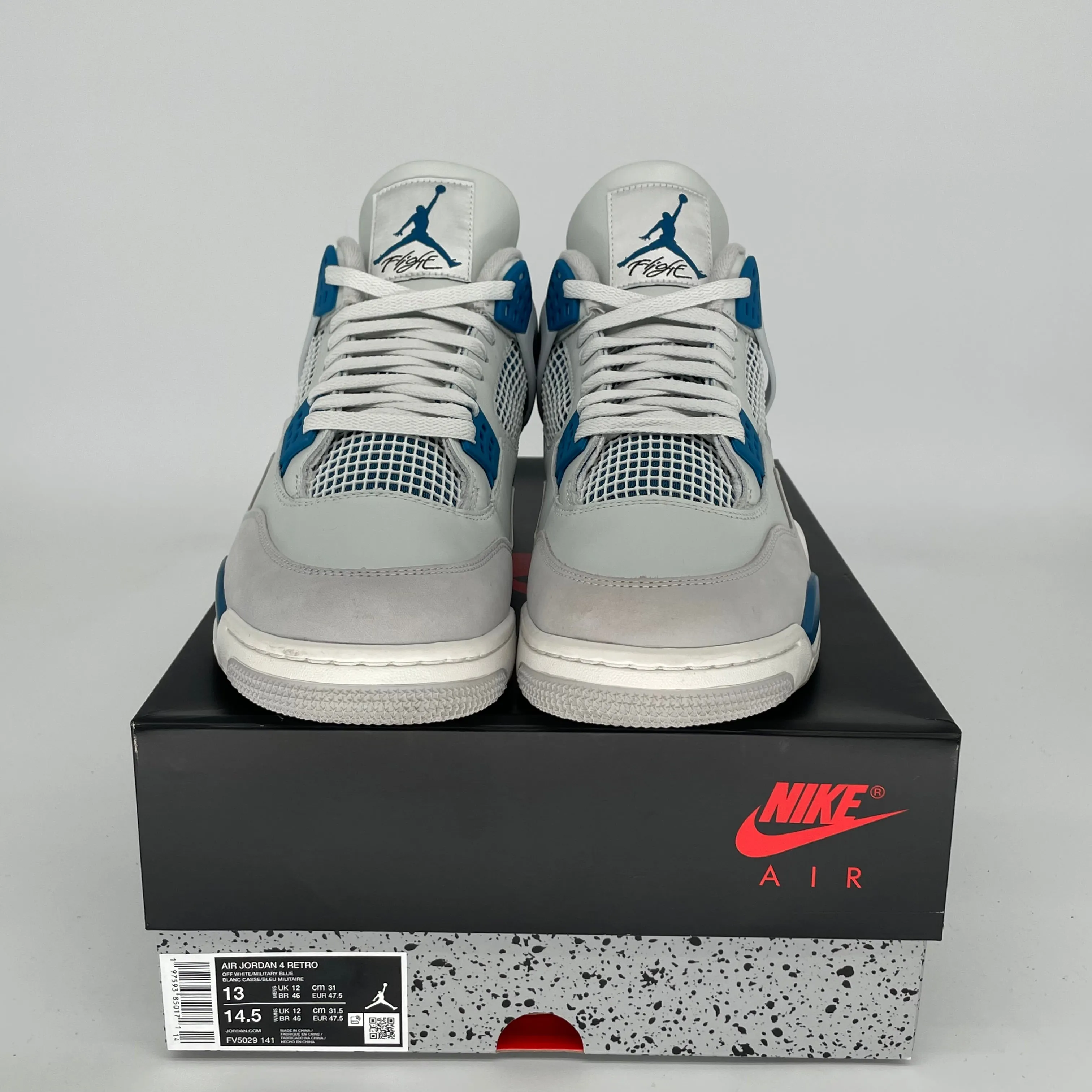AIR JORDAN 4 MILITARY BLUE SIZE 13 FV5029-141