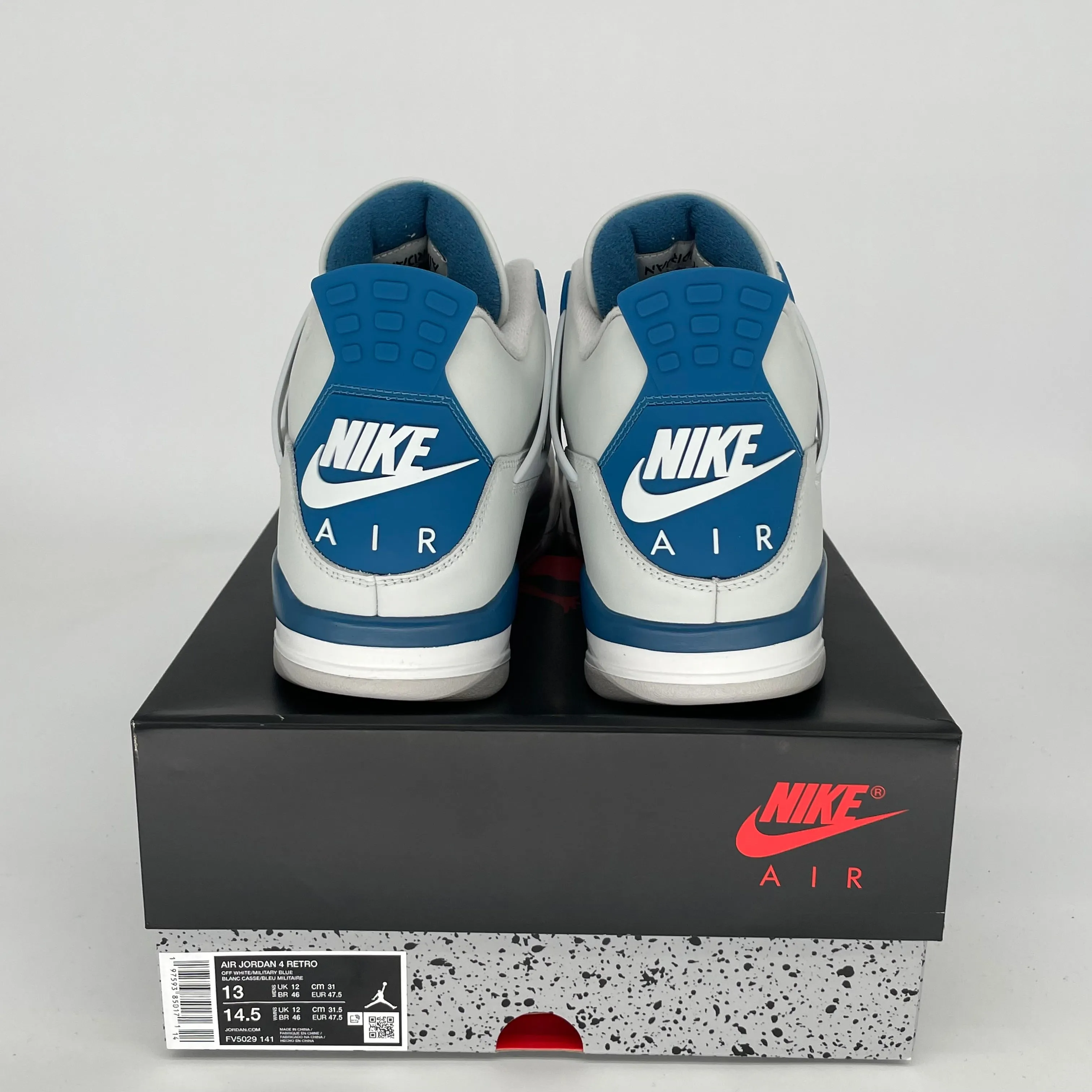 AIR JORDAN 4 MILITARY BLUE SIZE 13 FV5029-141