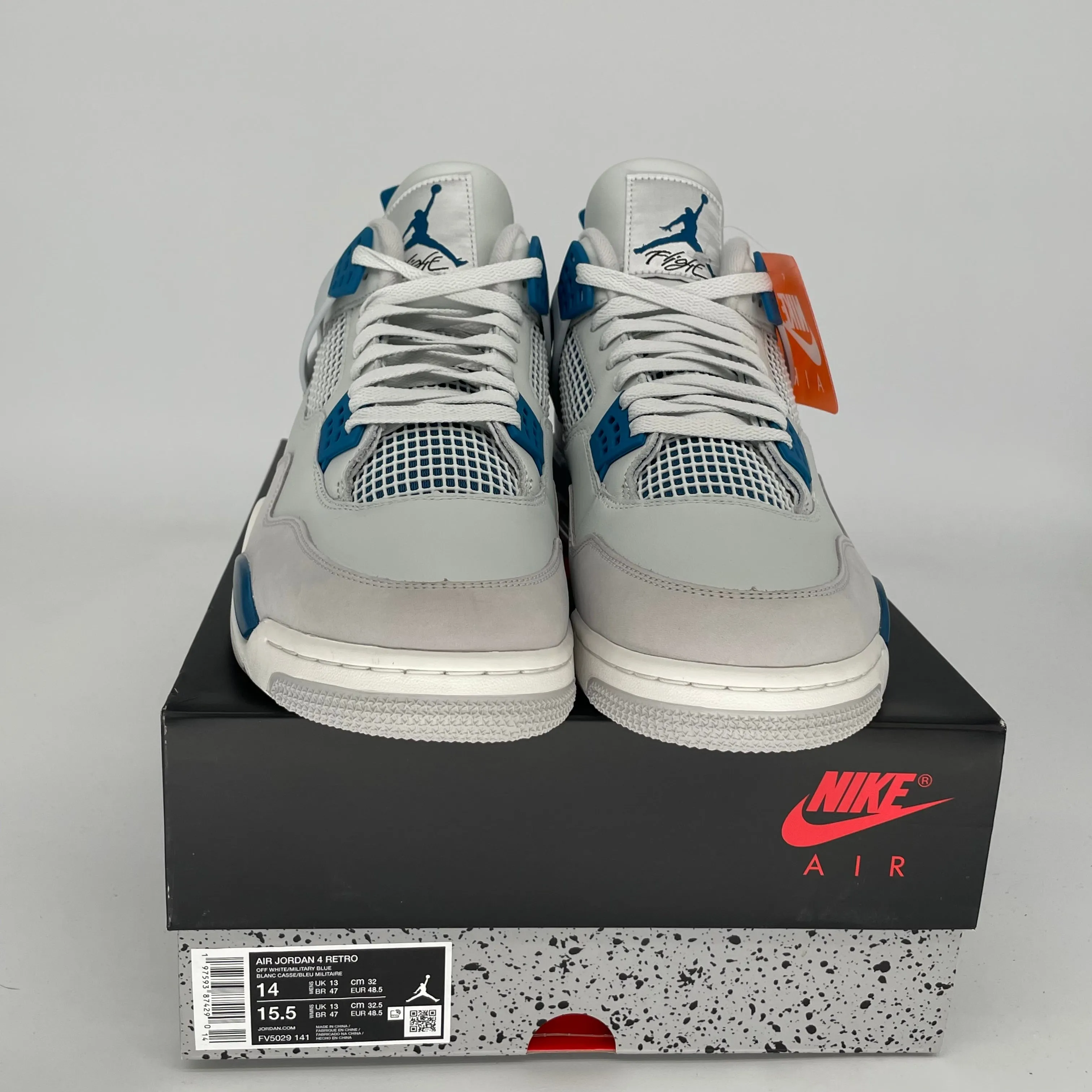 AIR JORDAN 4 MILITARY BLUE SIZE 14 FV5029-141