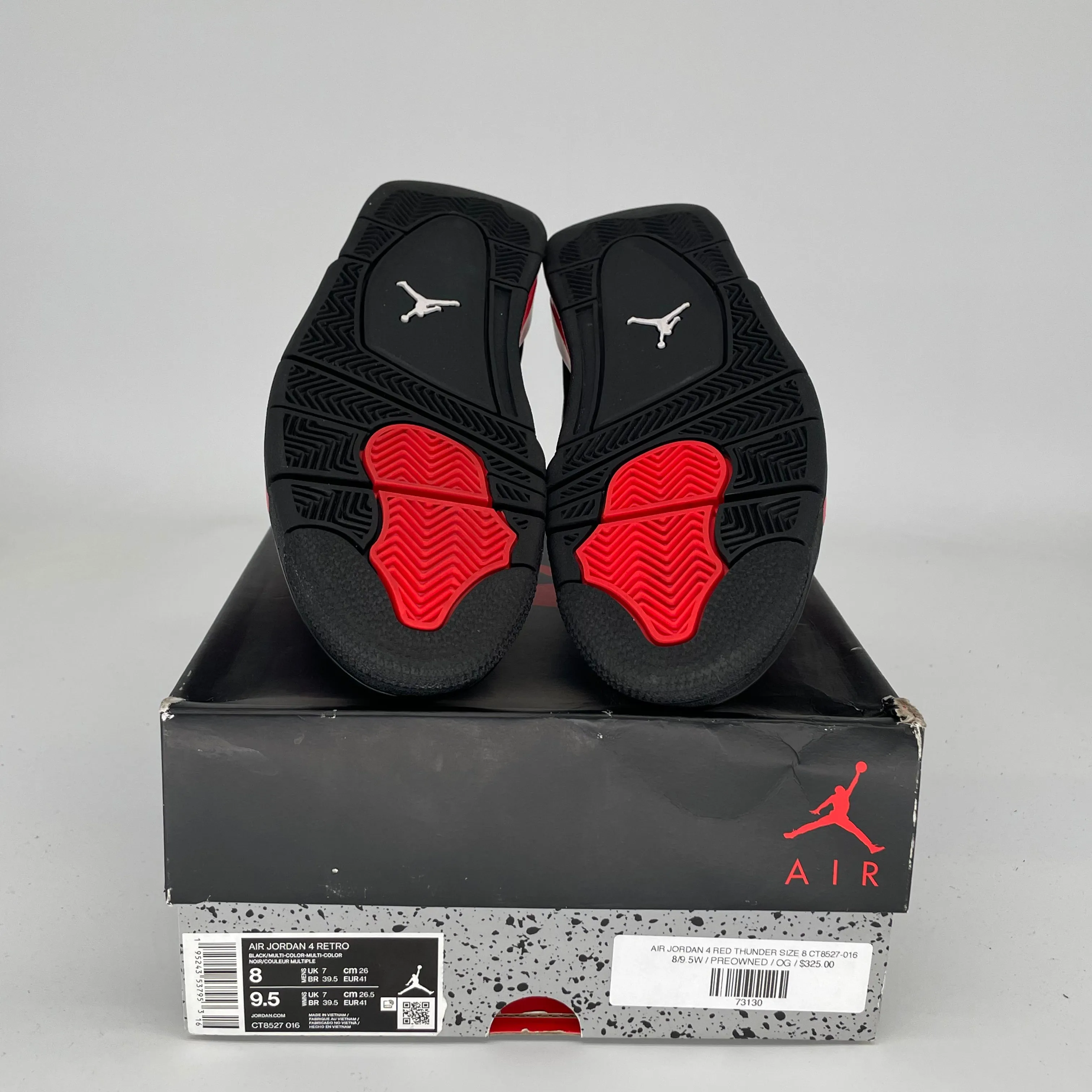 AIR JORDAN 4 RED THUNDER SIZE 8 CT8527-016