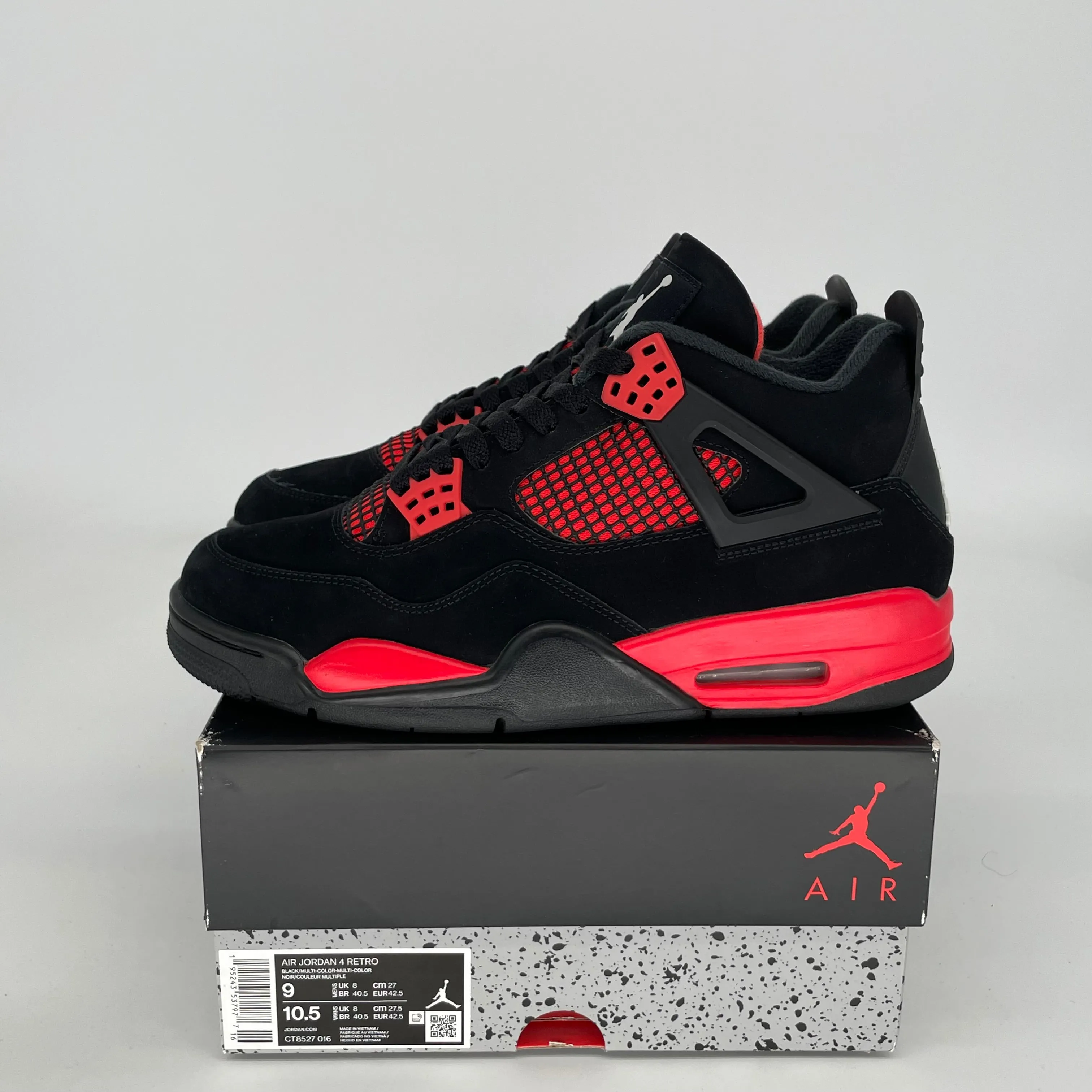 AIR JORDAN 4 RED THUNDER SIZE 9 CT8527-016