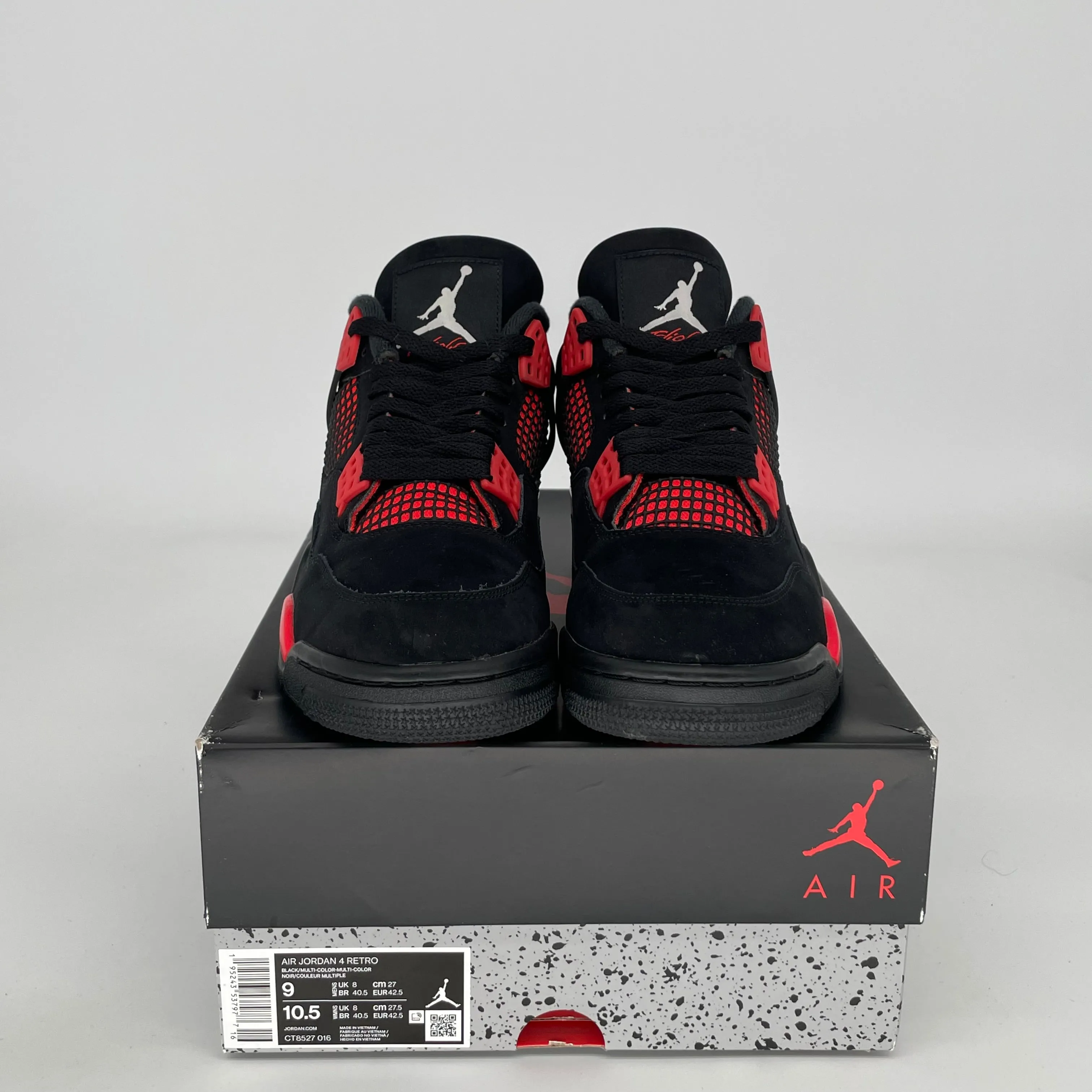 AIR JORDAN 4 RED THUNDER SIZE 9 CT8527-016