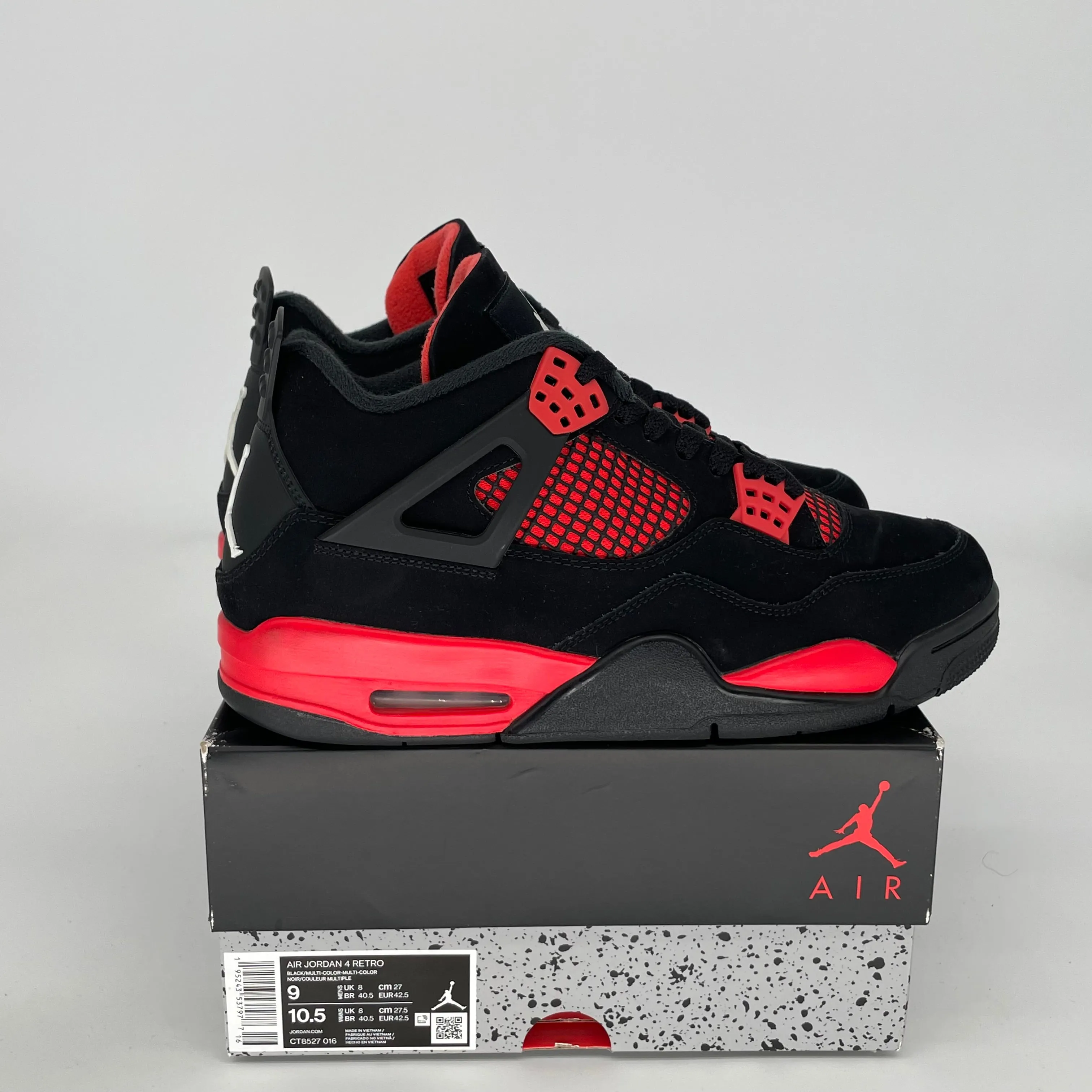 AIR JORDAN 4 RED THUNDER SIZE 9 CT8527-016
