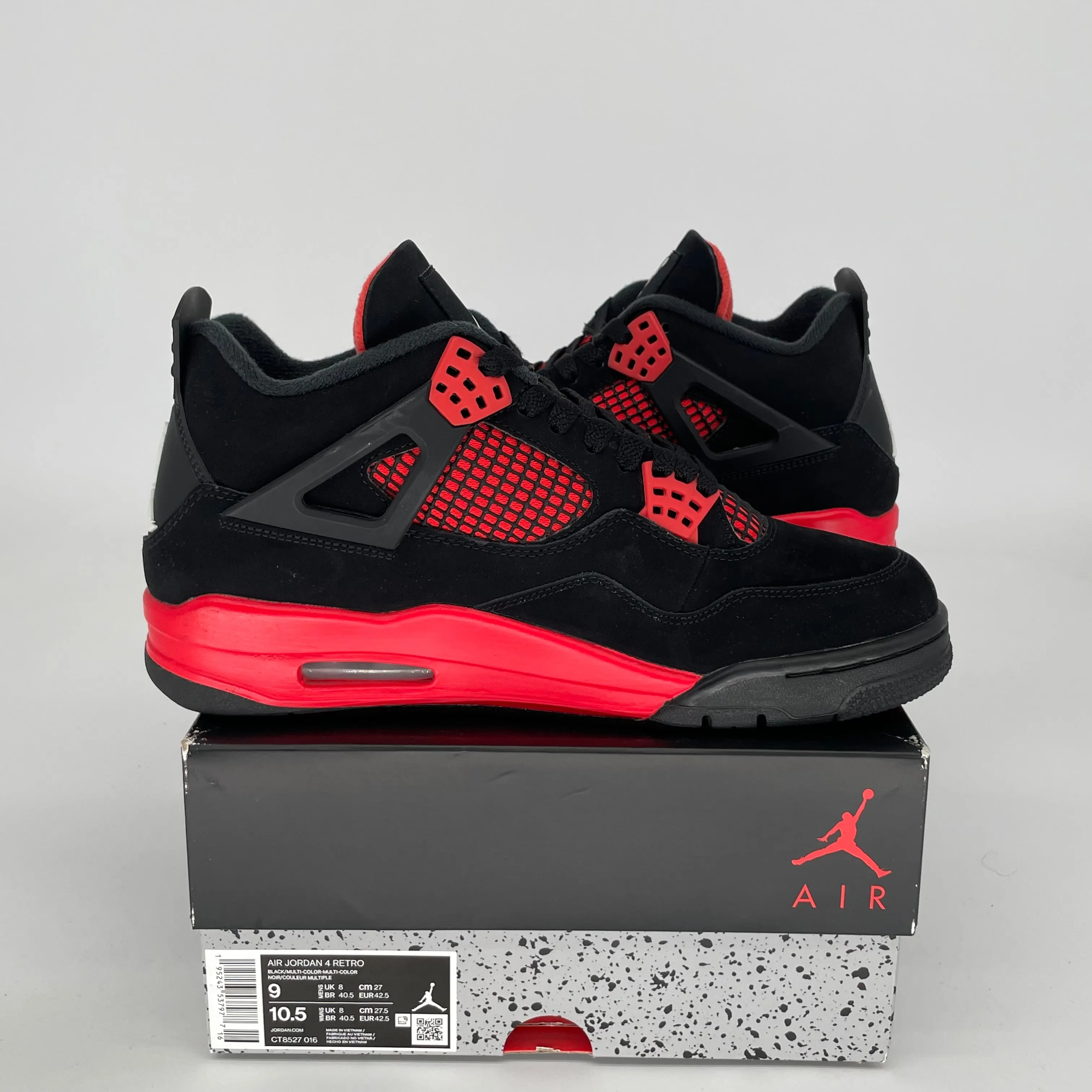 AIR JORDAN 4 RED THUNDER SIZE 9 CT8527-016