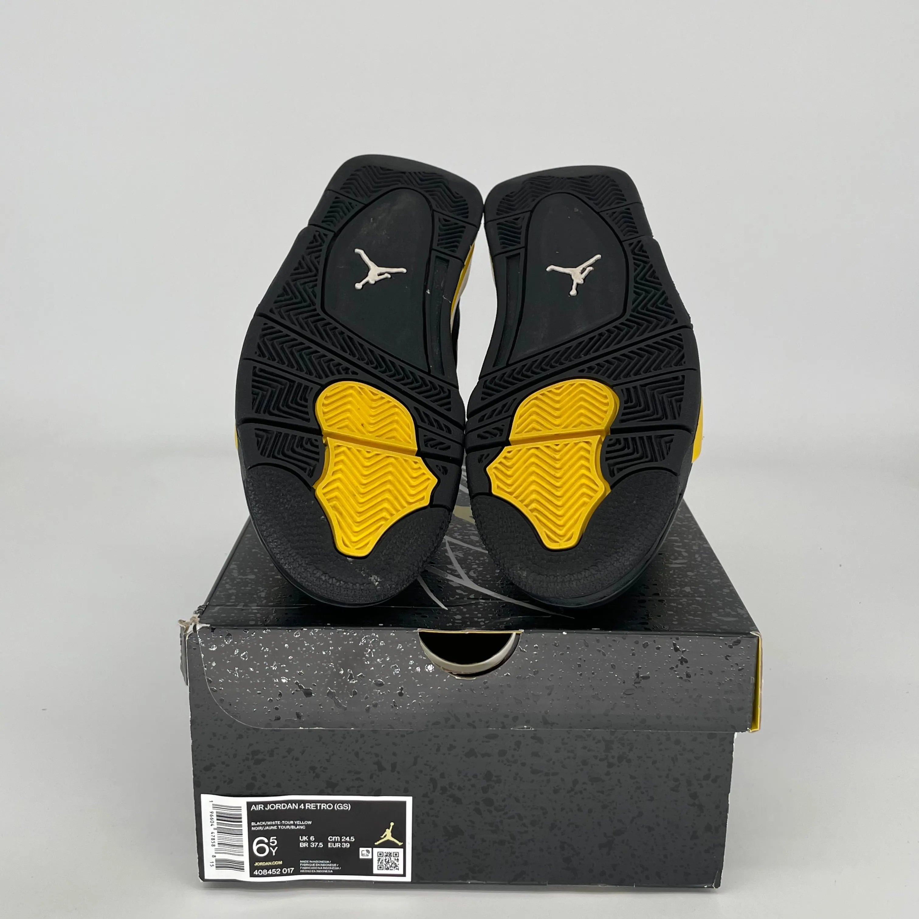 AIR JORDAN 4 THUNDER SIZE 6.5Y 408452-017