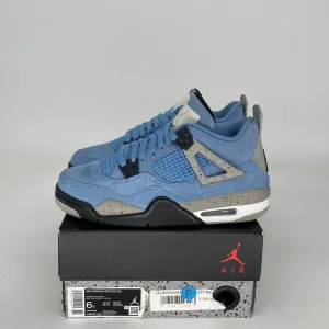 AIR JORDAN 4 UNIVERSITY BLUE SIZE 6Y 408452-400