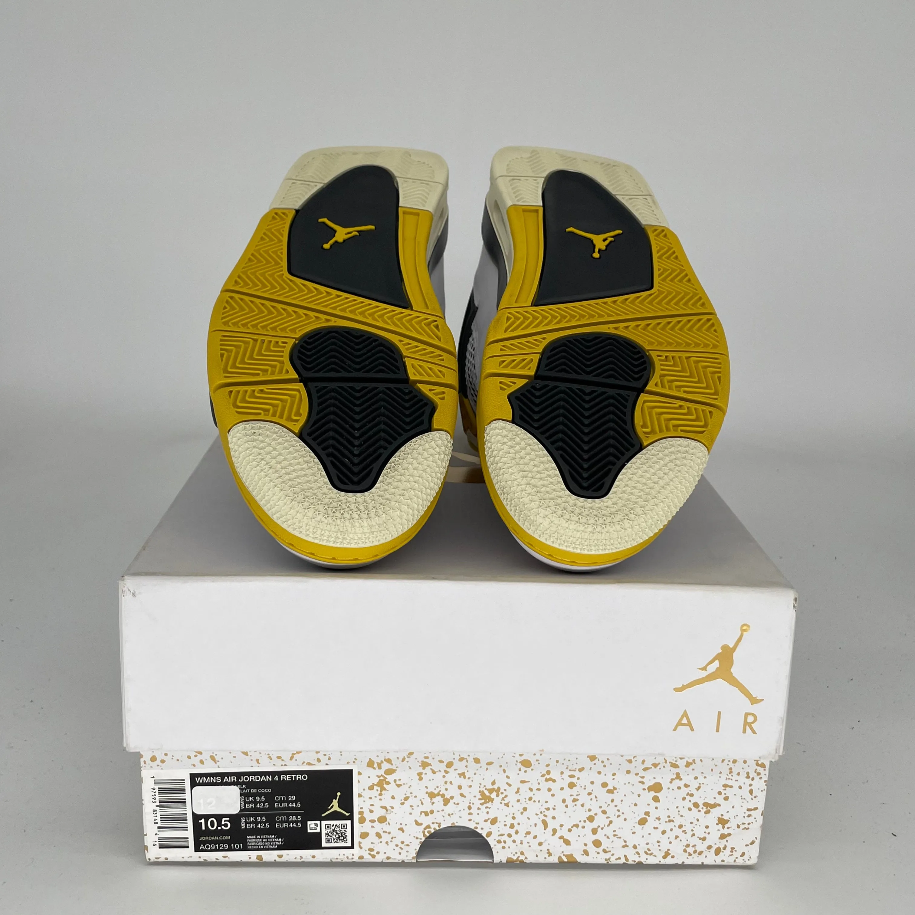 AIR JORDAN 4 VIVID SULFUR W SIZE 10.5/12W AQ9129-101
