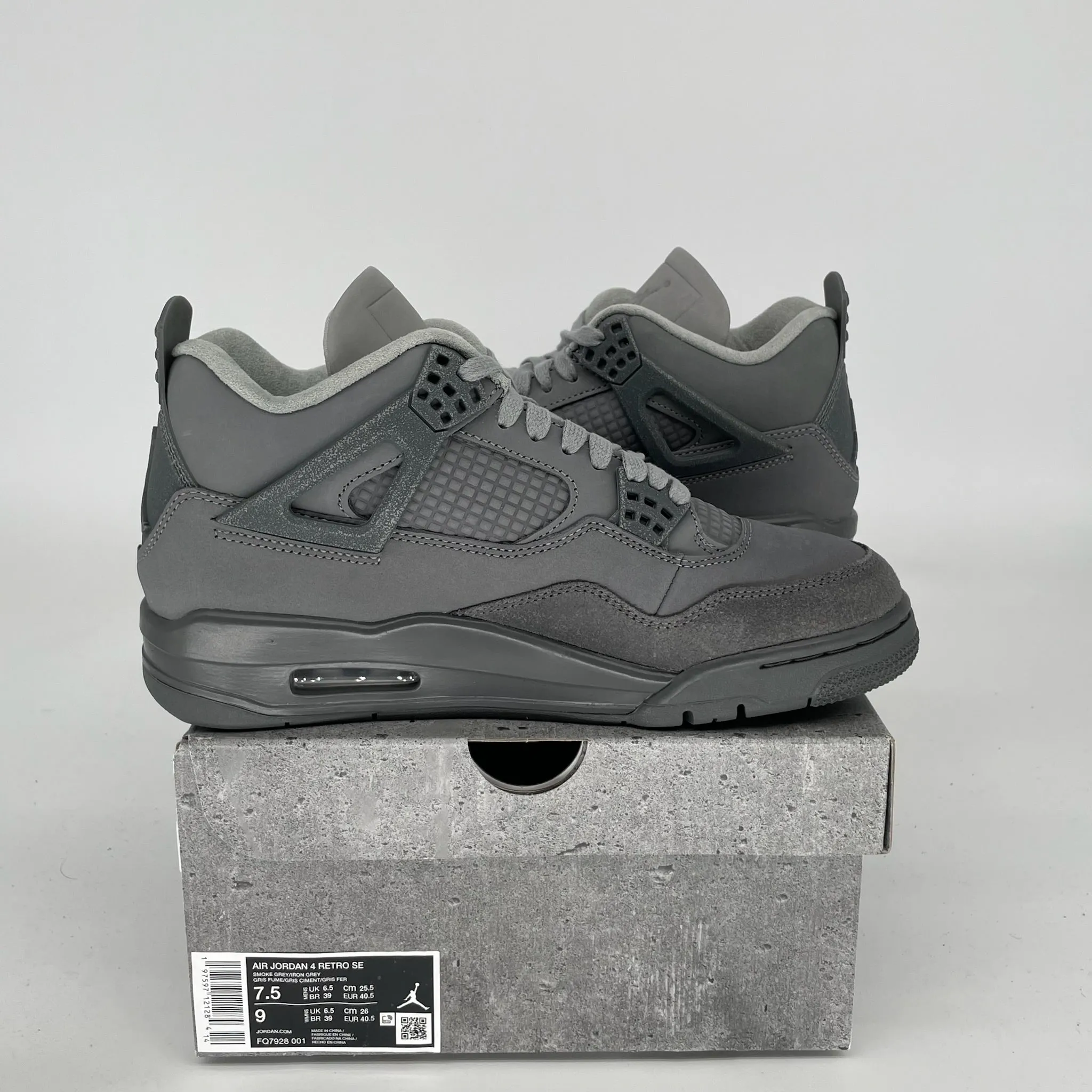 AIR JORDAN 4 WET CEMENT SIZE 7.5 FQ7928-001