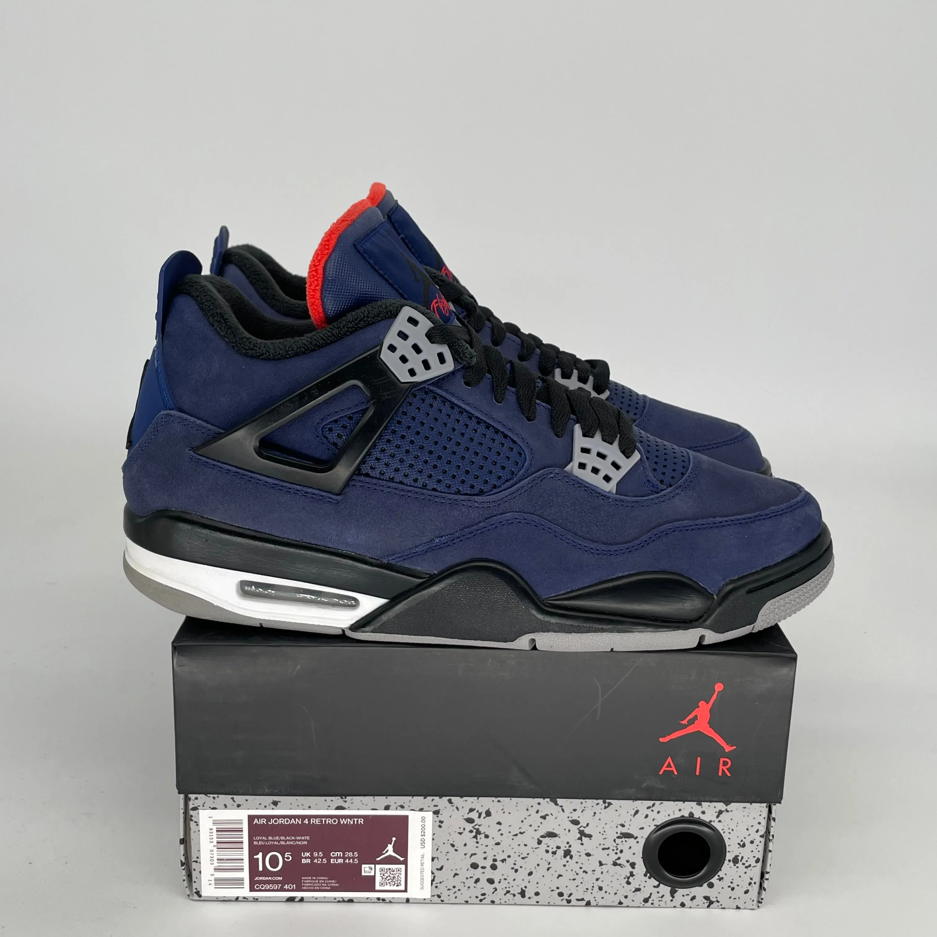 AIR JORDAN 4 WINTERIZED BLUE SIZE 10.5 CQ9597-401