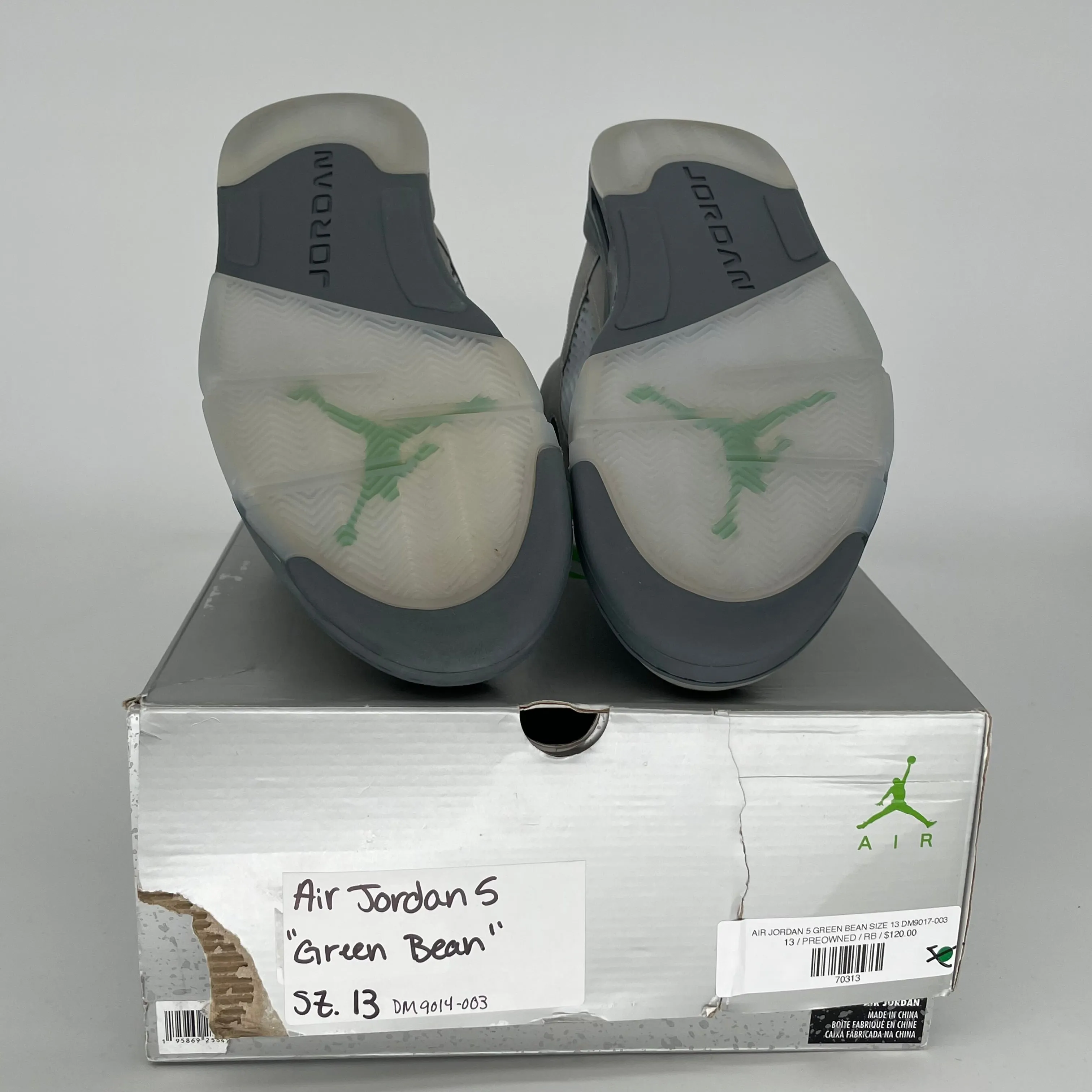 AIR JORDAN 5 GREEN BEAN SIZE 13 DM9014-003