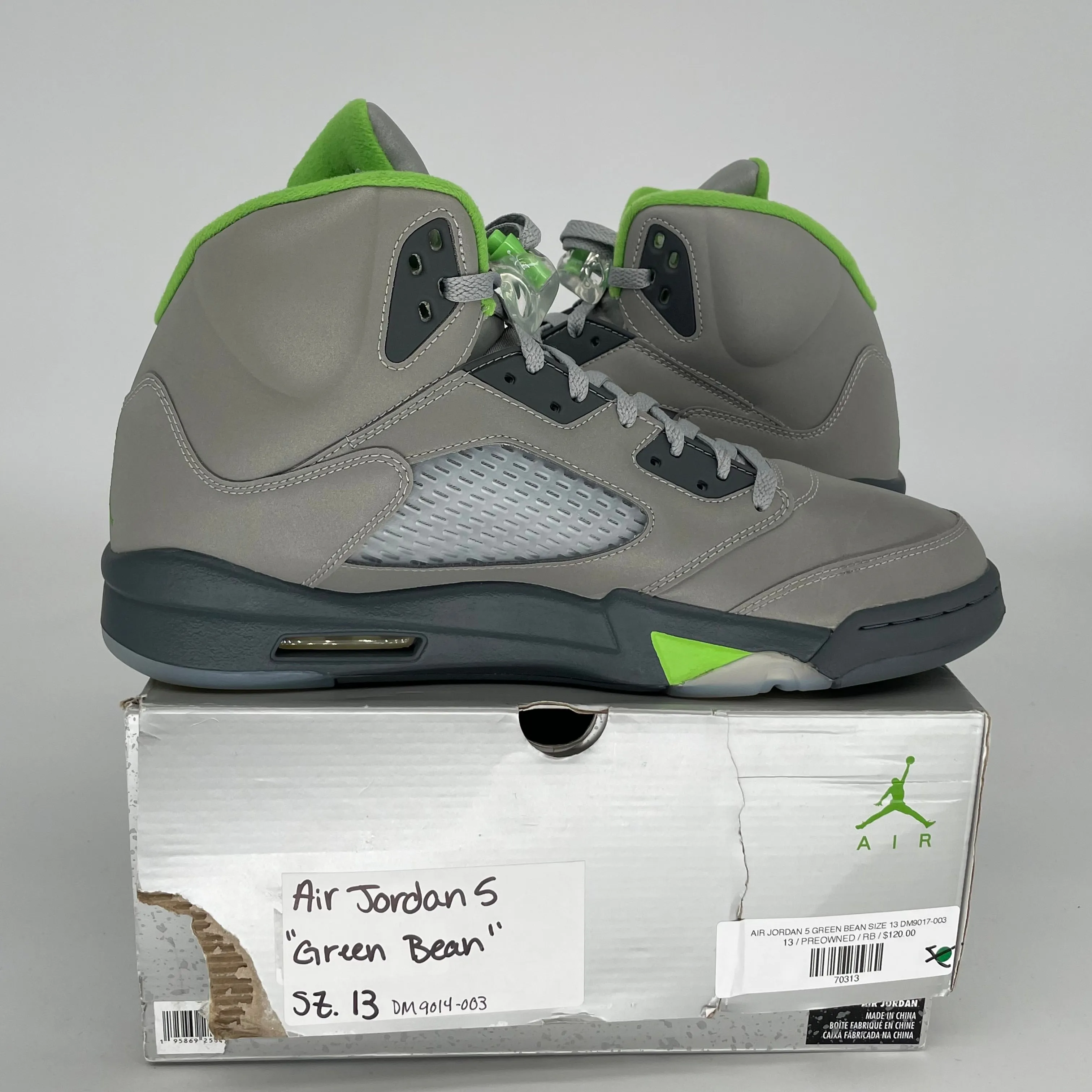 AIR JORDAN 5 GREEN BEAN SIZE 13 DM9014-003