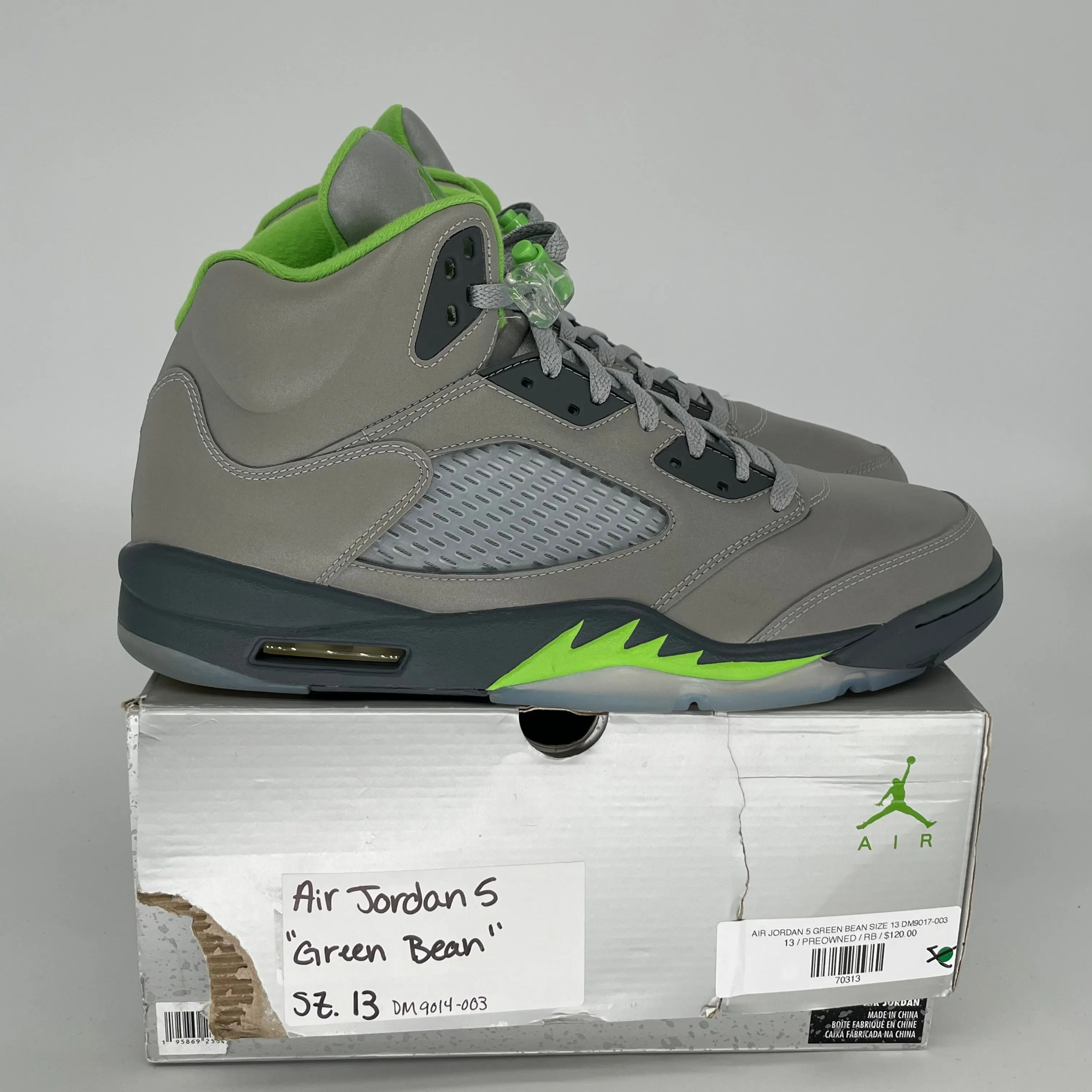 AIR JORDAN 5 GREEN BEAN SIZE 13 DM9014-003