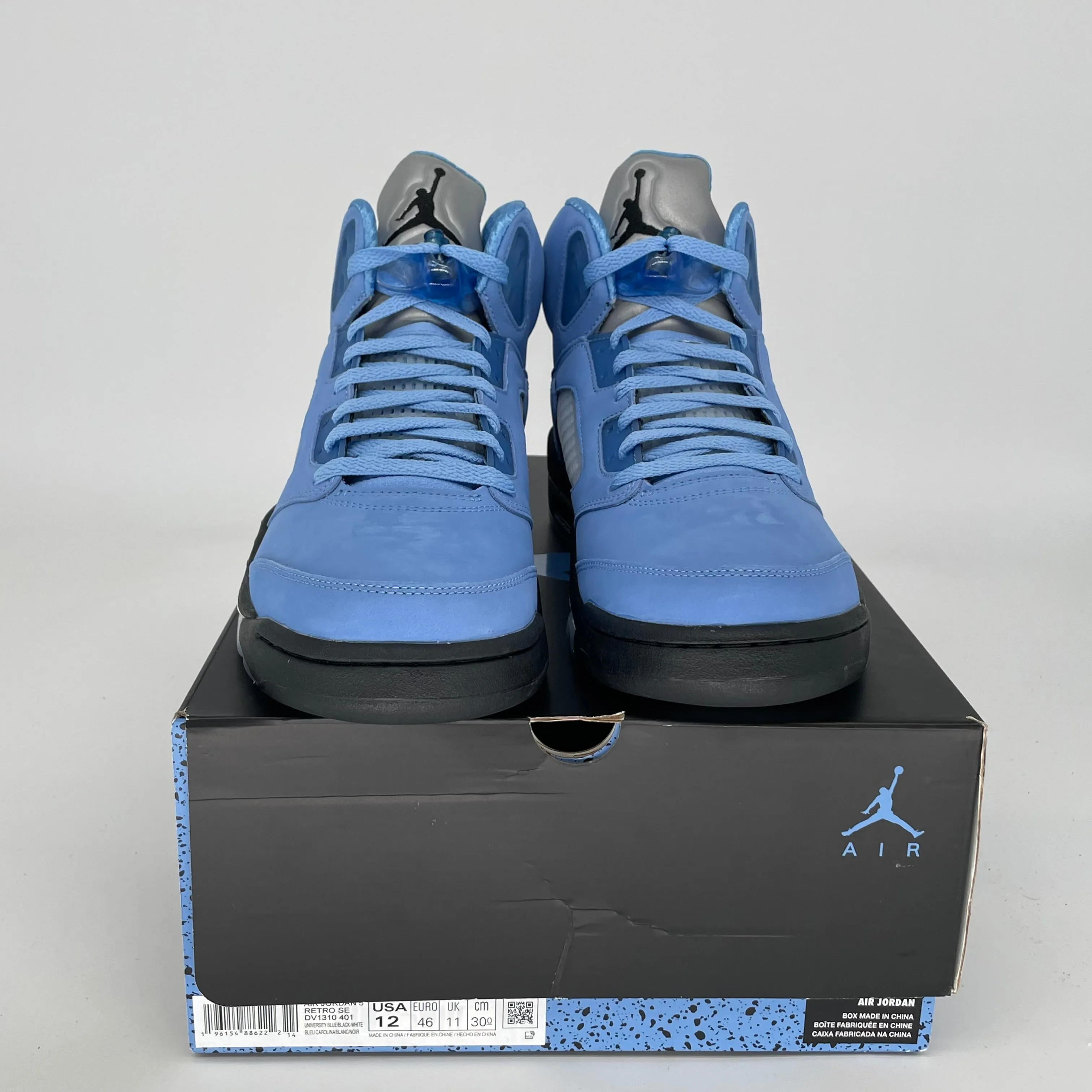 AIR JORDAN 5 UNC UNIVERSITY BLUE SIZE 12 DV1310-401