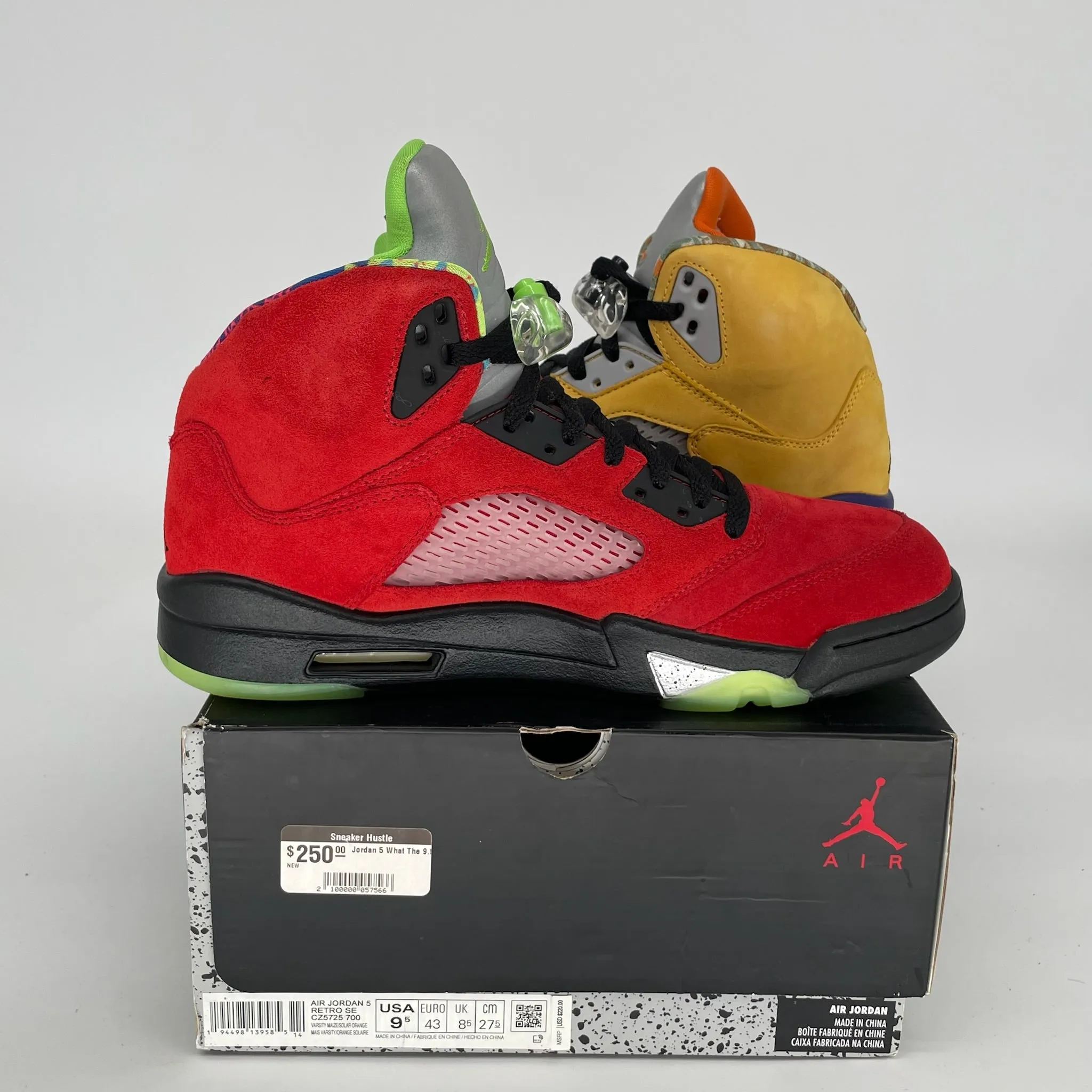 AIR JORDAN 5 WHAT THE SIZE 9.5 CZ5725-700
