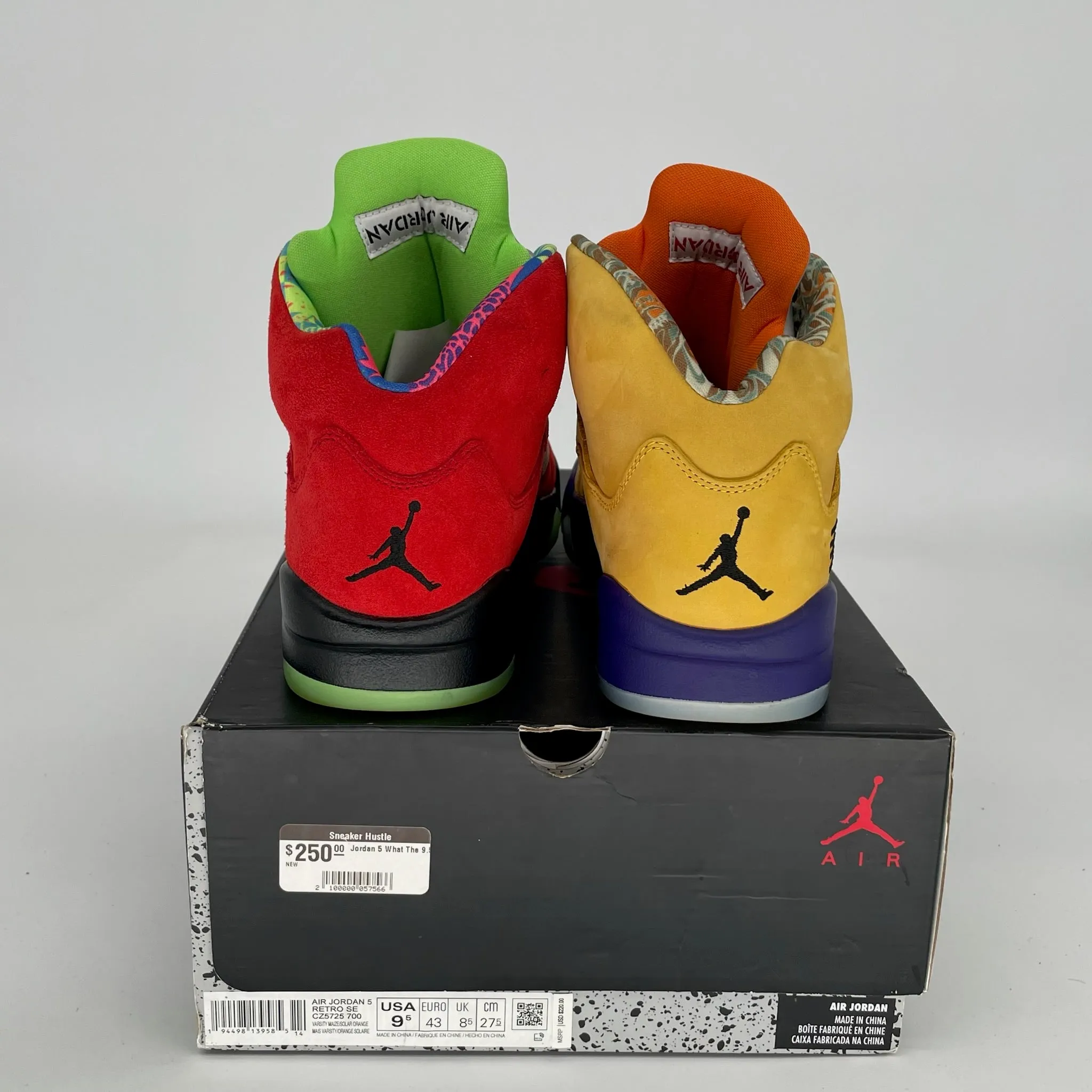 AIR JORDAN 5 WHAT THE SIZE 9.5 CZ5725-700