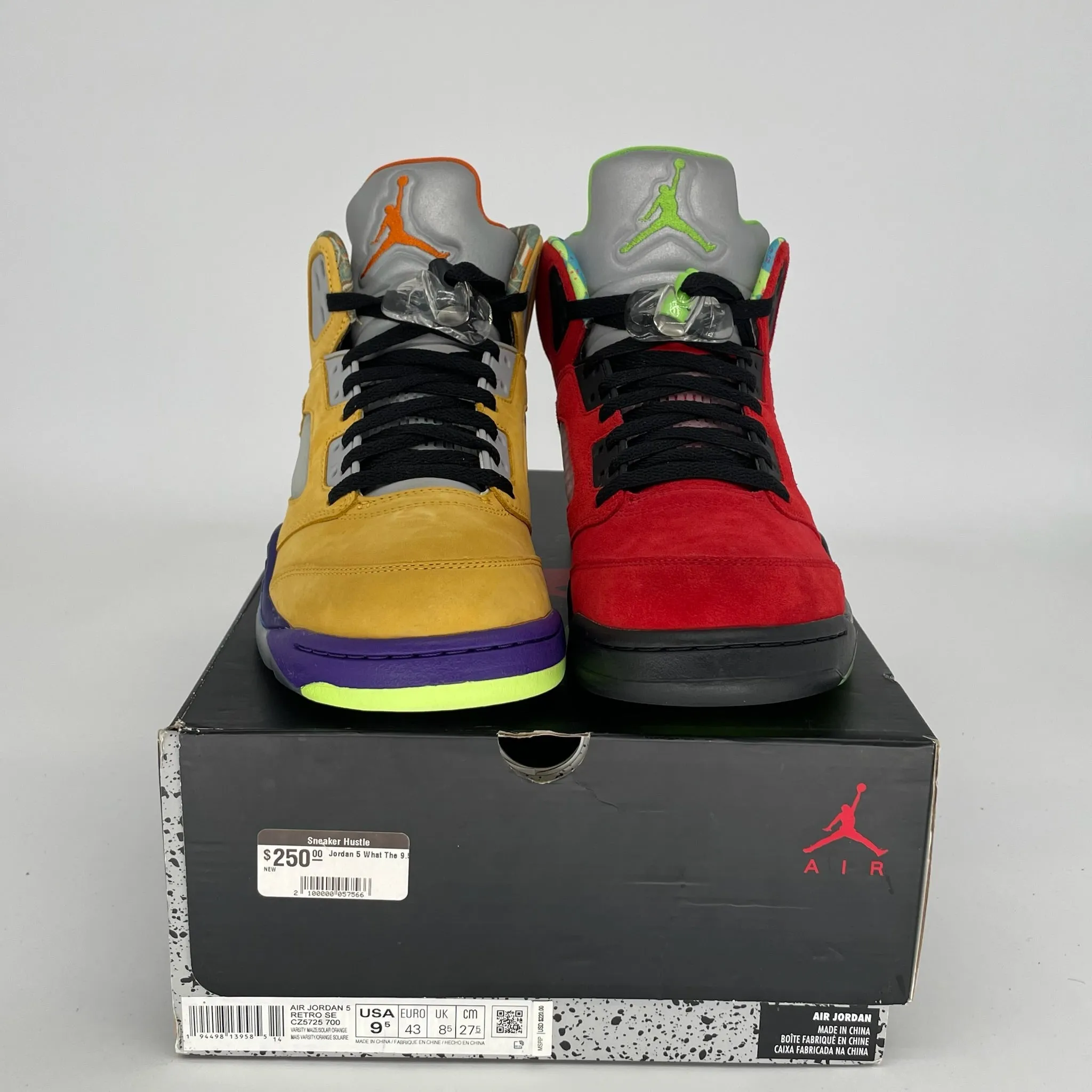 AIR JORDAN 5 WHAT THE SIZE 9.5 CZ5725-700