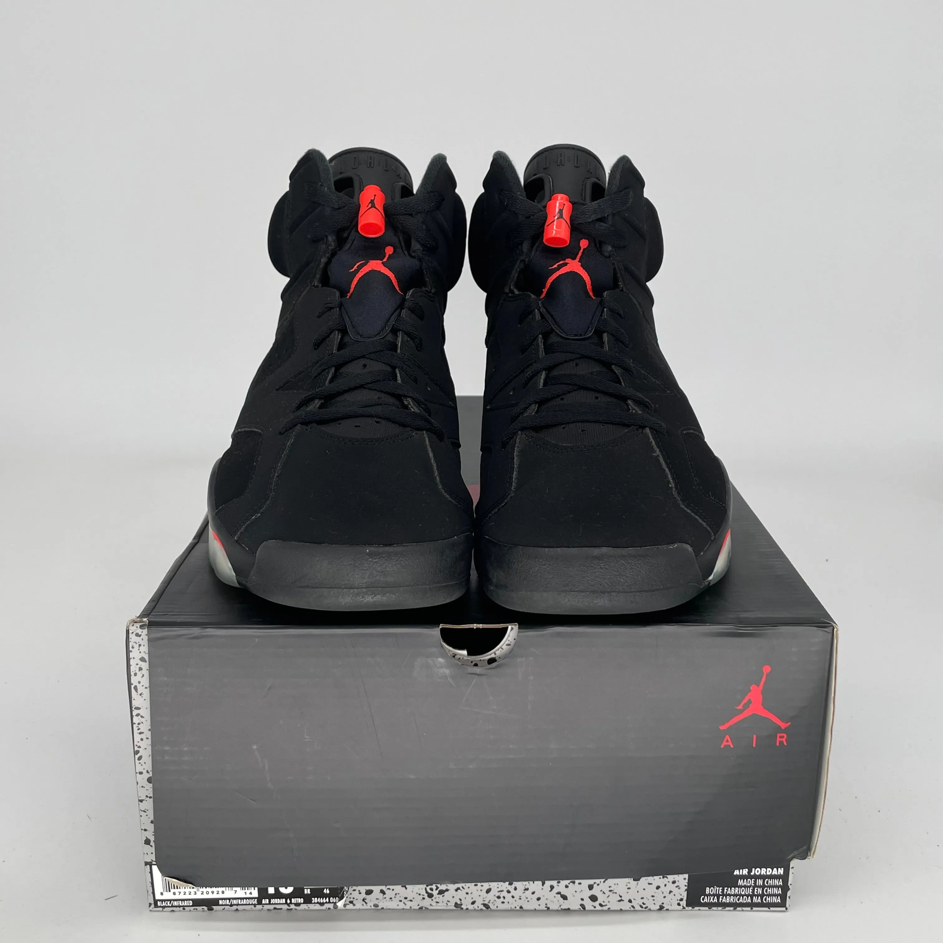 AIR JORDAN 6 BLACK INFRARED SIZE 13 384664-060