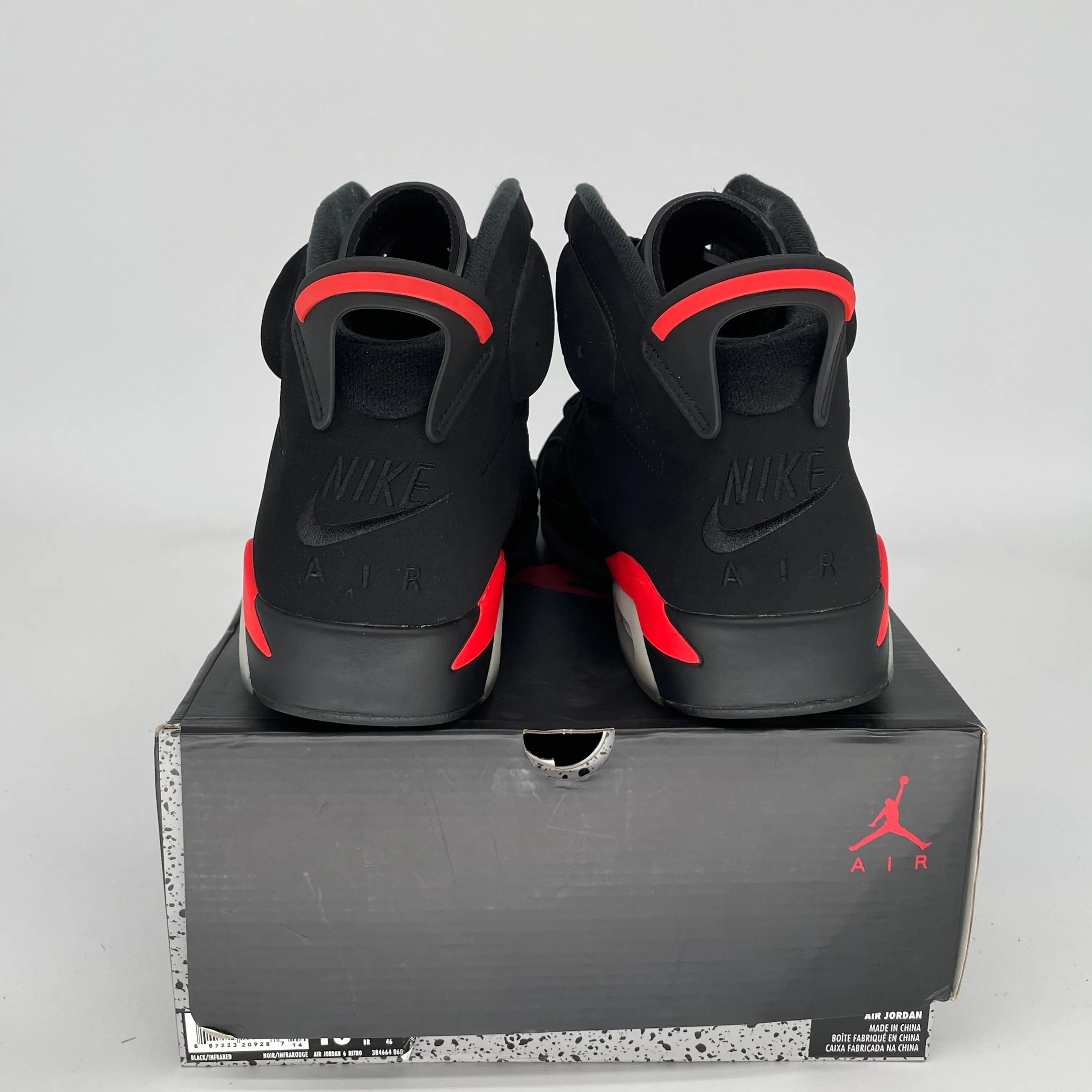 AIR JORDAN 6 BLACK INFRARED SIZE 13 384664-060
