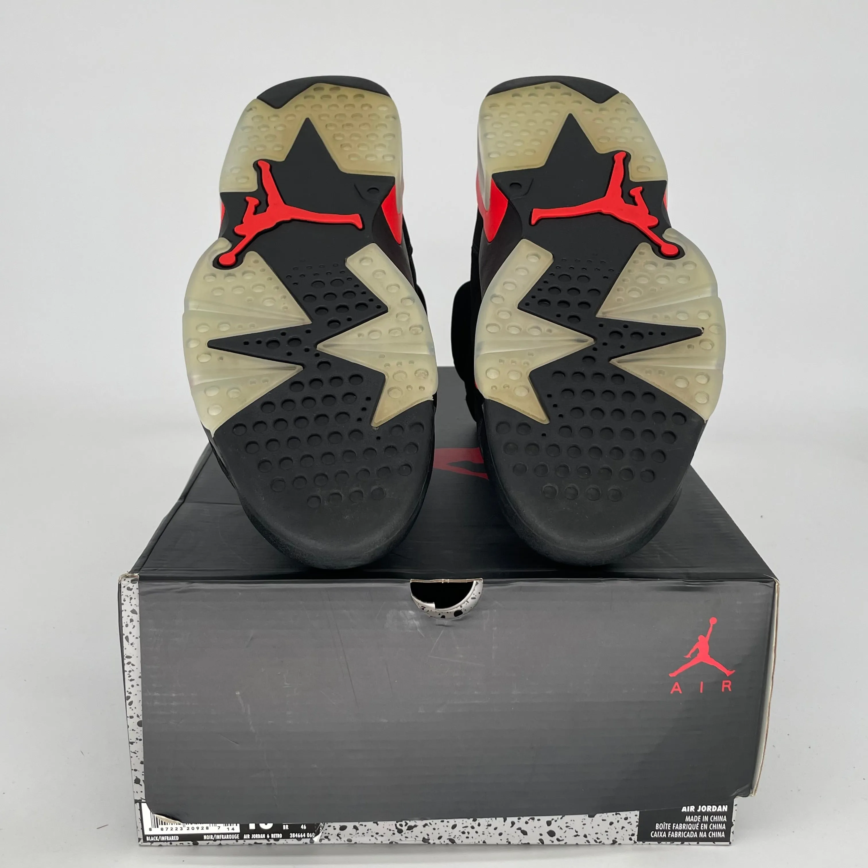 AIR JORDAN 6 BLACK INFRARED SIZE 13 384664-060