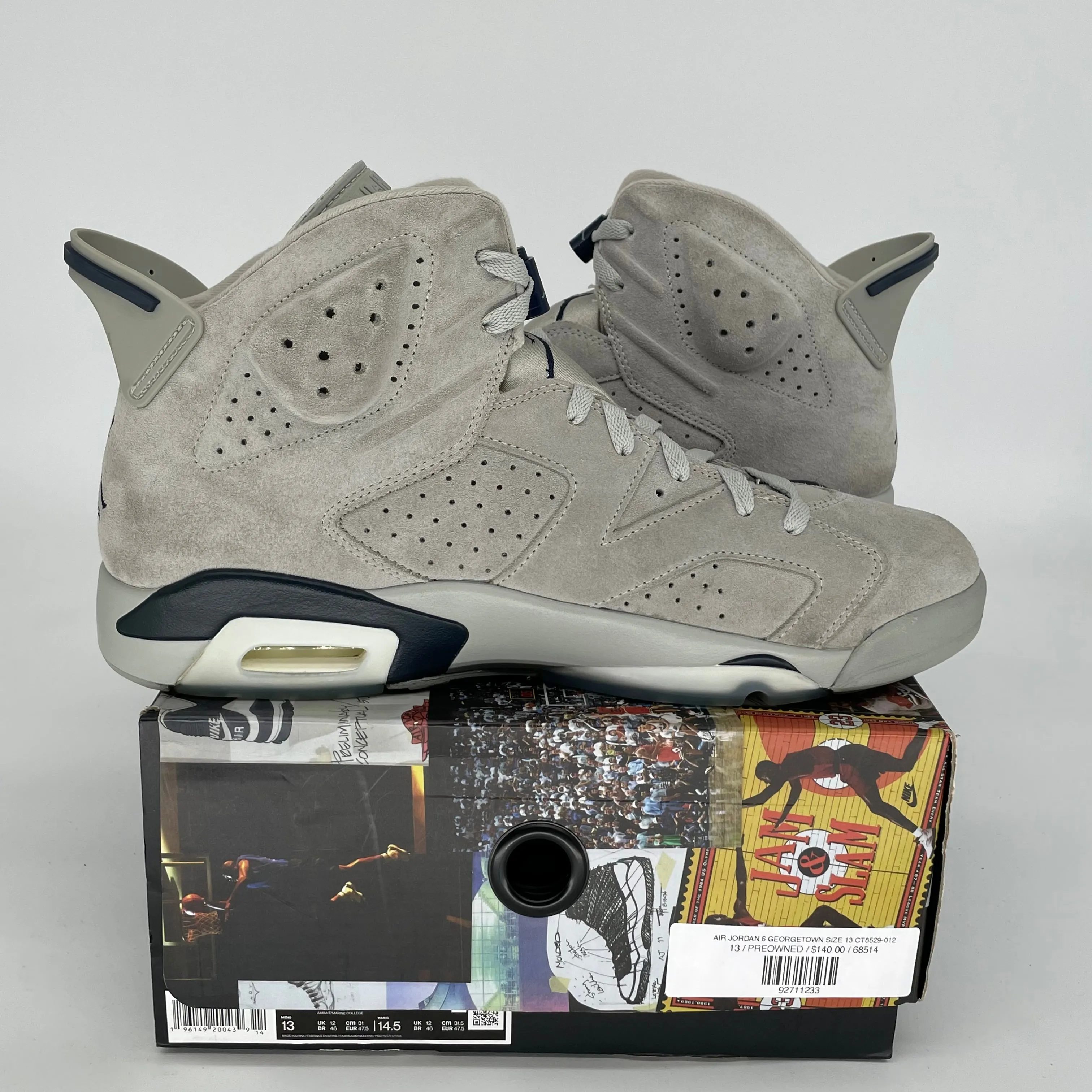 AIR JORDAN 6 GEORGETOWN SIZE 13 CT8529-012