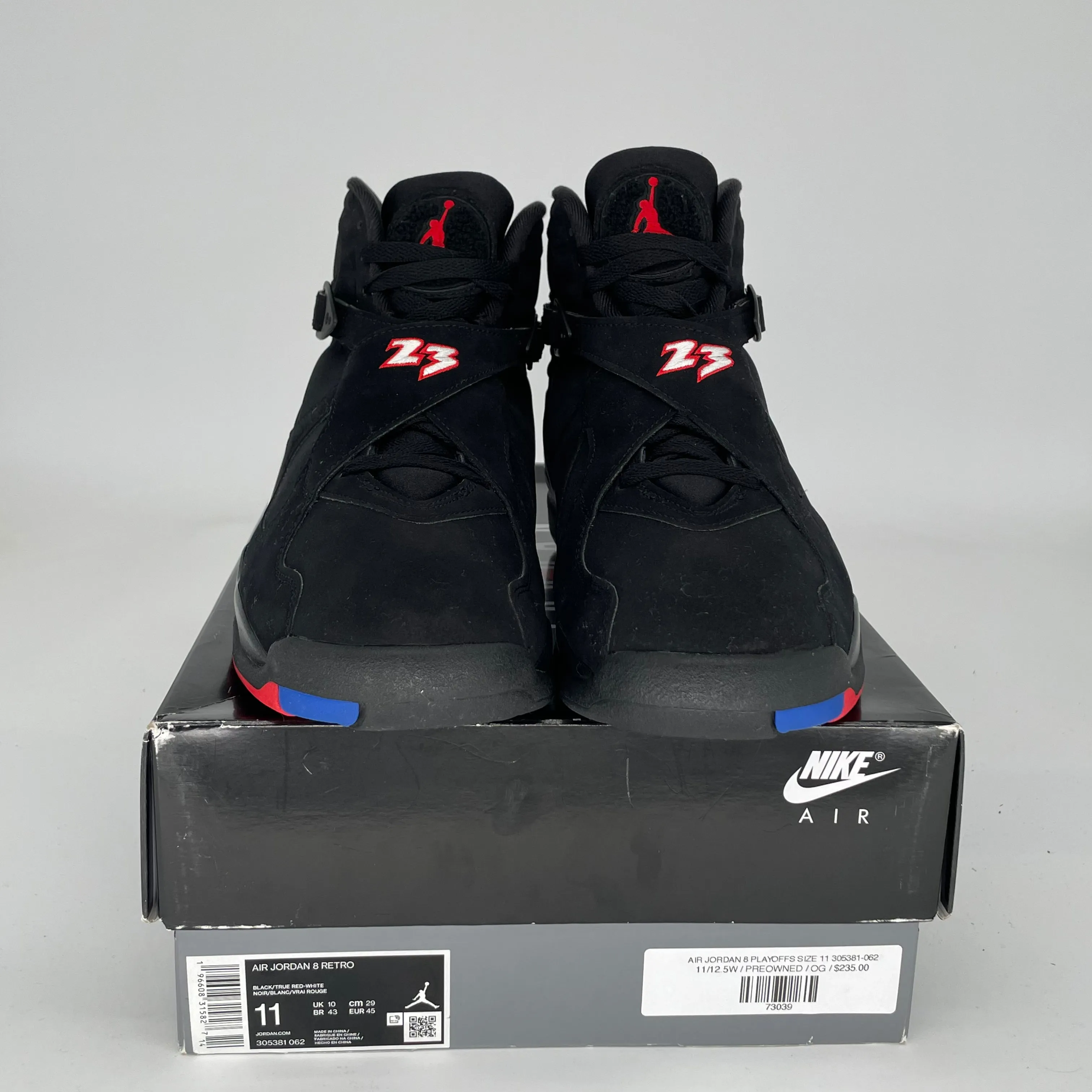 AIR JORDAN 8 PLAYOFFS SIZE 11 305381-062