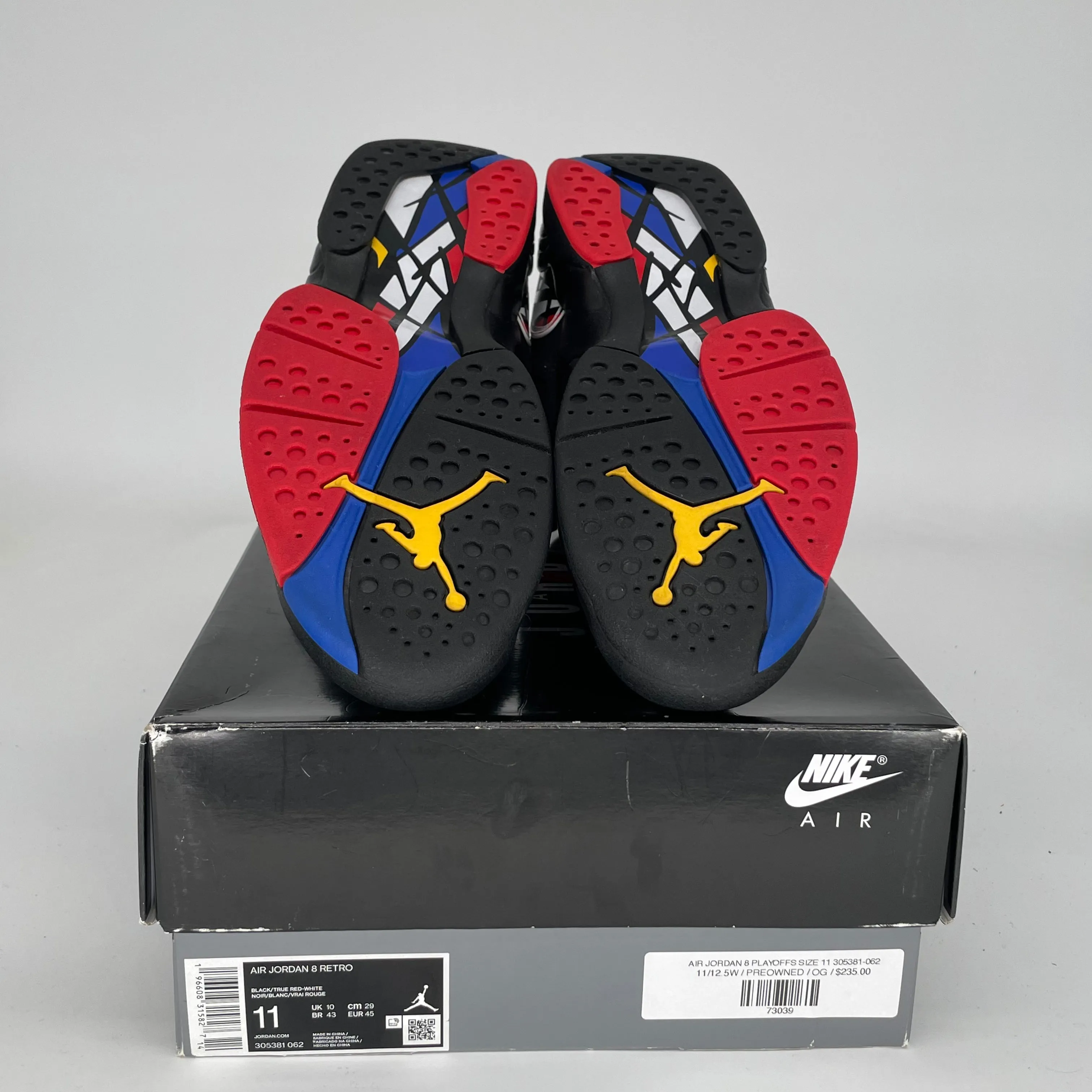 AIR JORDAN 8 PLAYOFFS SIZE 11 305381-062
