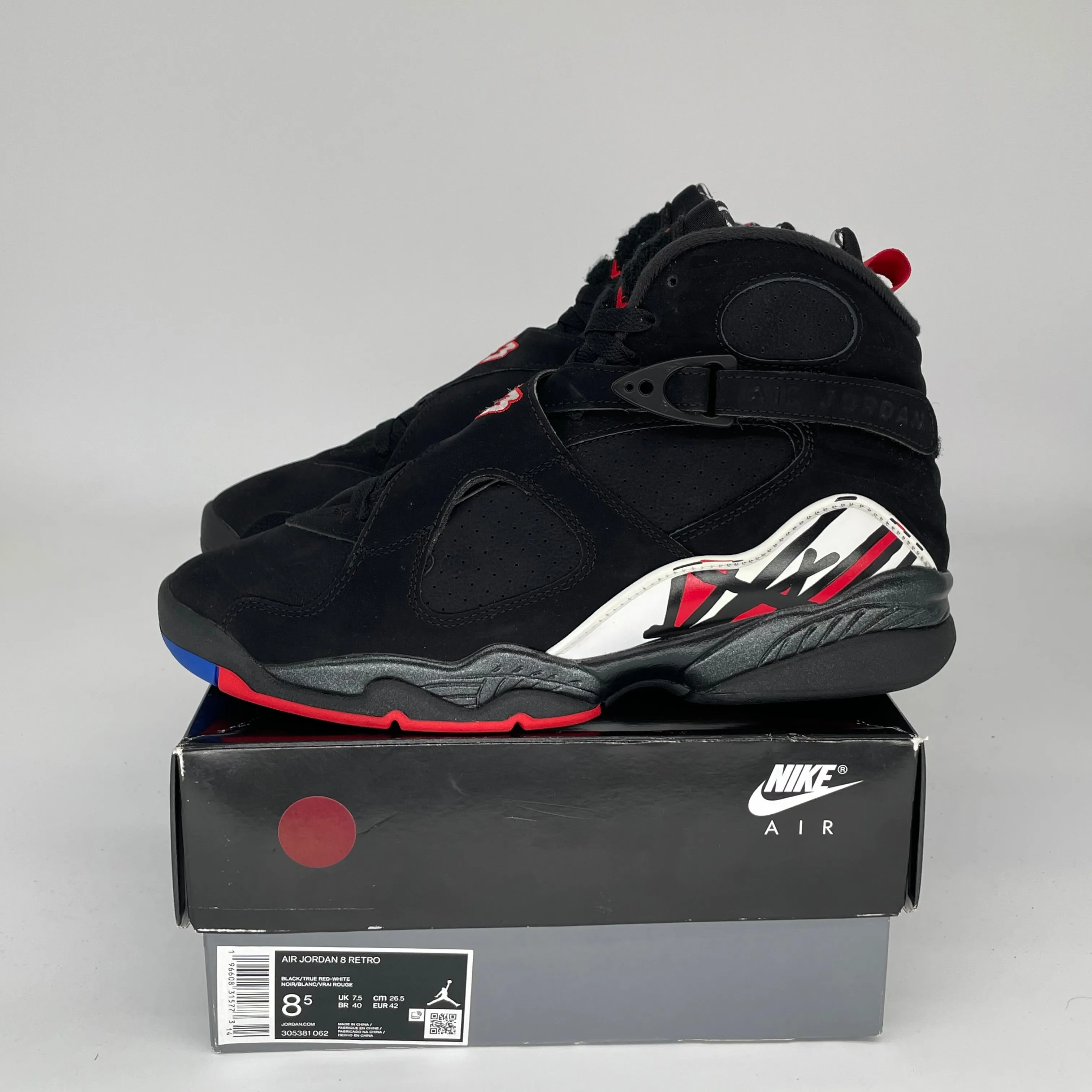 AIR JORDAN 8 PLAYOFFS SIZE 8.5 305381-062