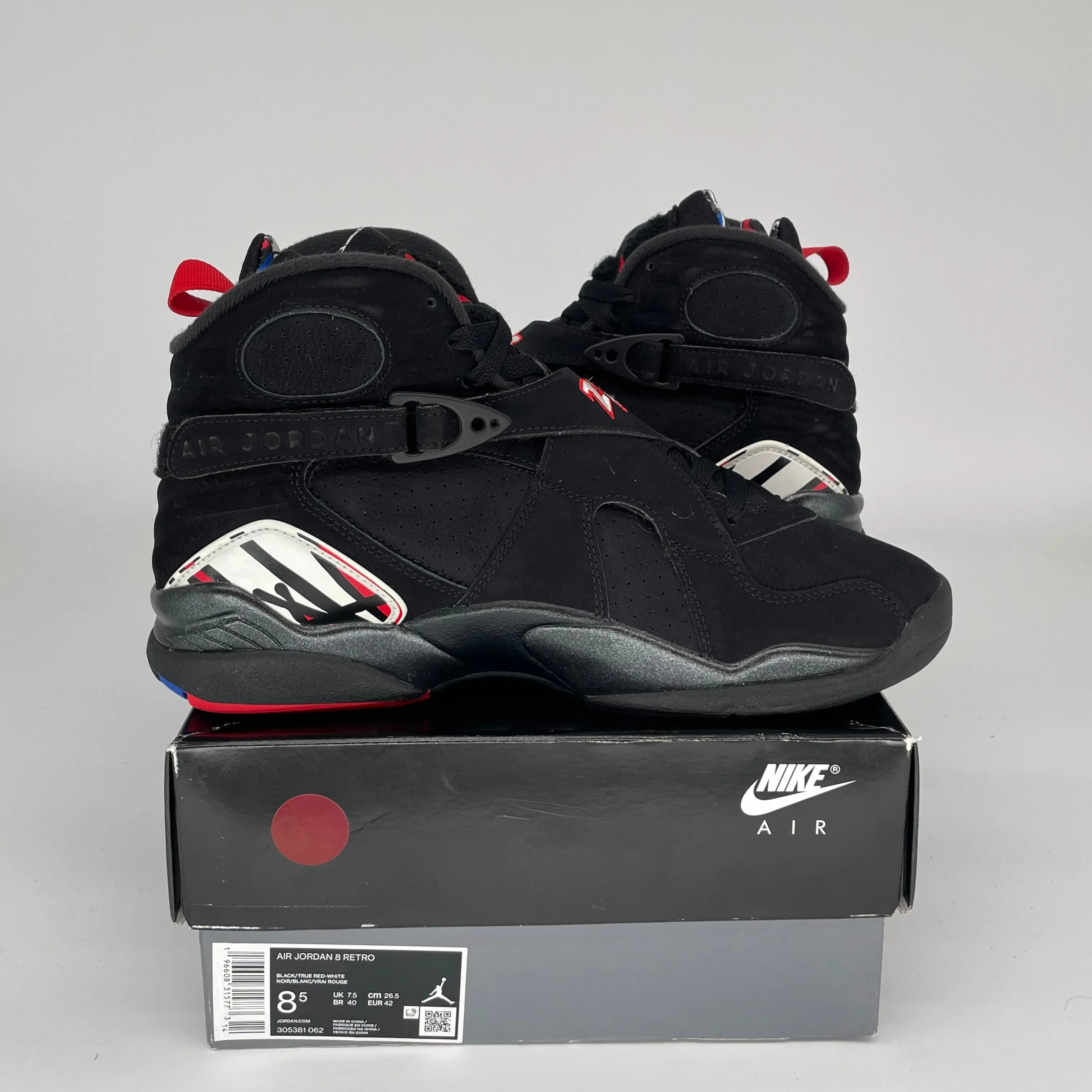 AIR JORDAN 8 PLAYOFFS SIZE 8.5 305381-062