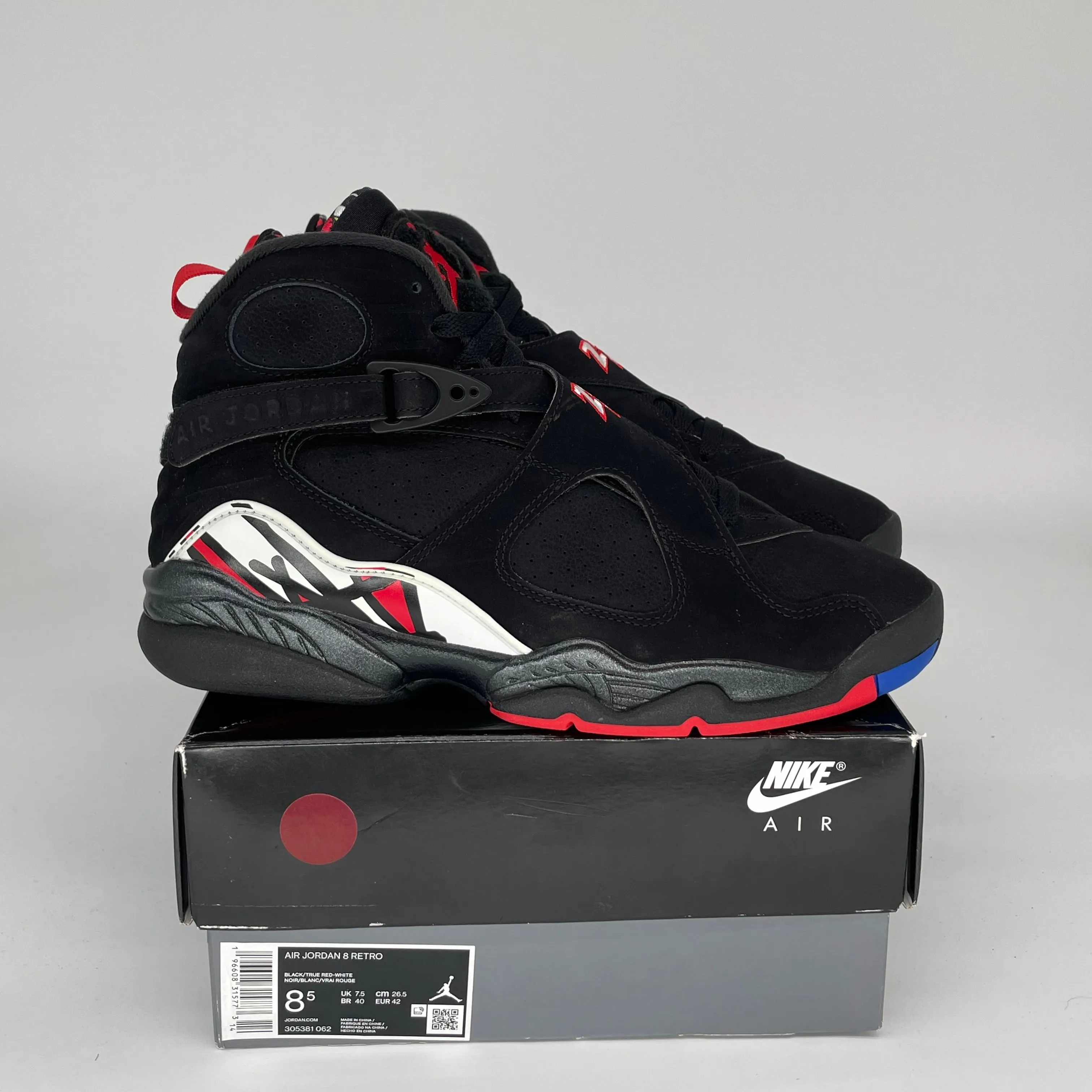 AIR JORDAN 8 PLAYOFFS SIZE 8.5 305381-062