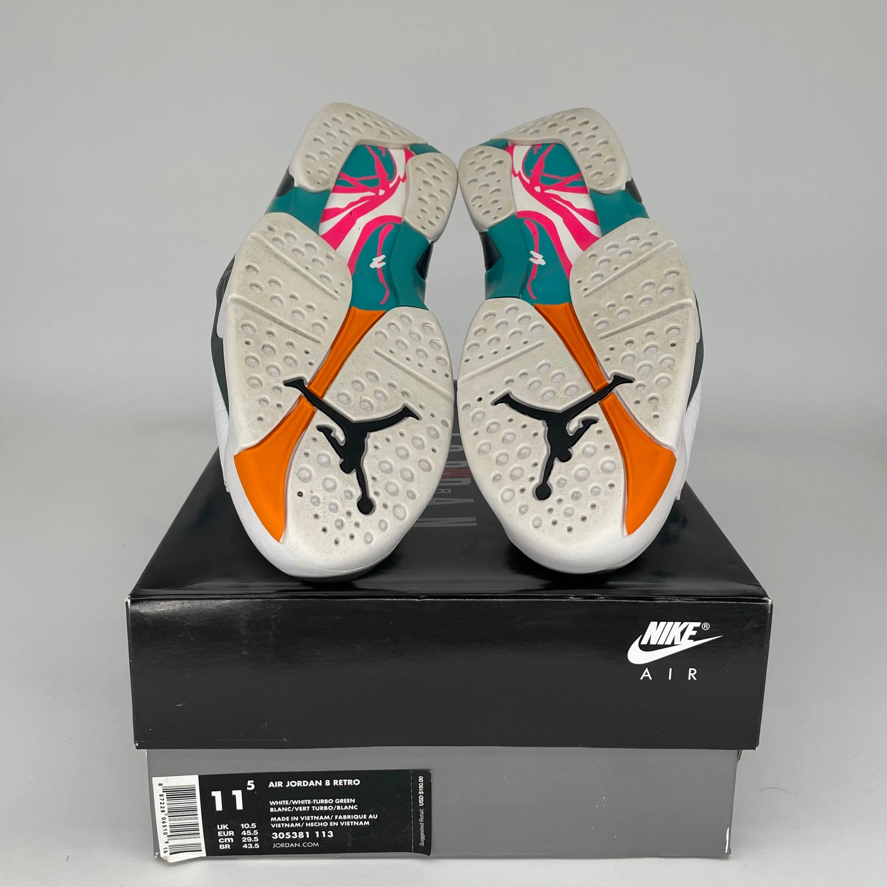 AIR JORDAN 8 SOUTH BEACH SIZE 11.5 305381-113