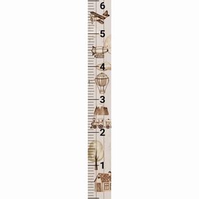 Airplanes Wood Wall Ruler 