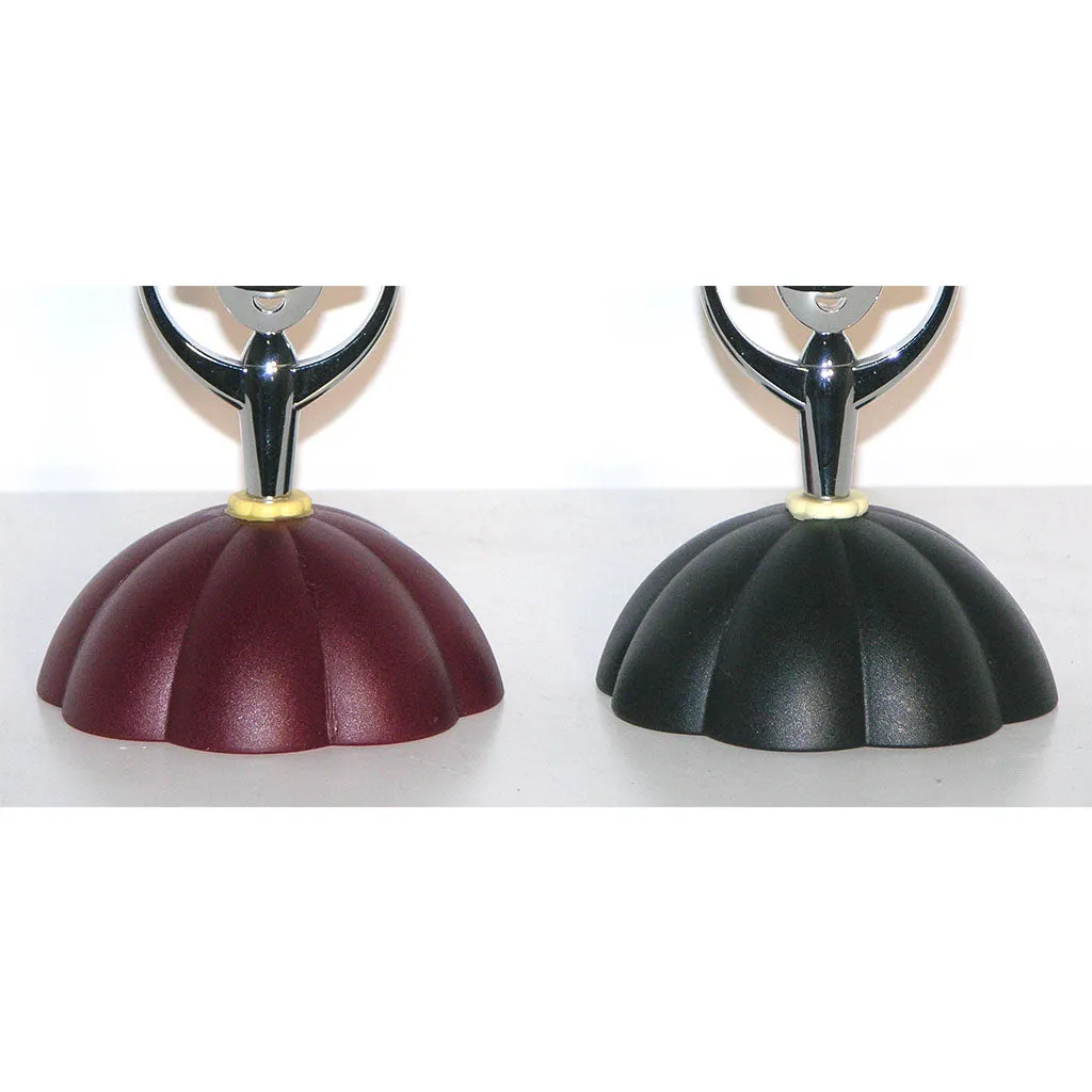Alessi Alessandro Mendini 1999 Italian Pair of Red and Blue Chrome Candlesticks