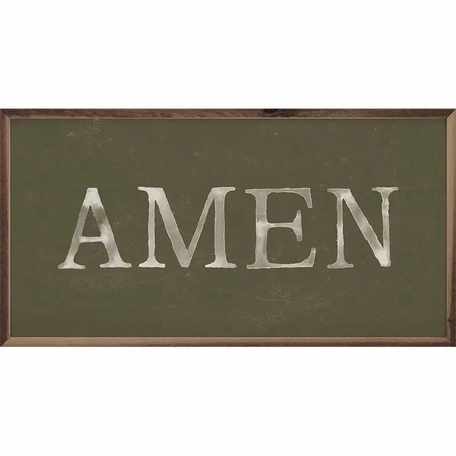 Amen Wood Framed Print