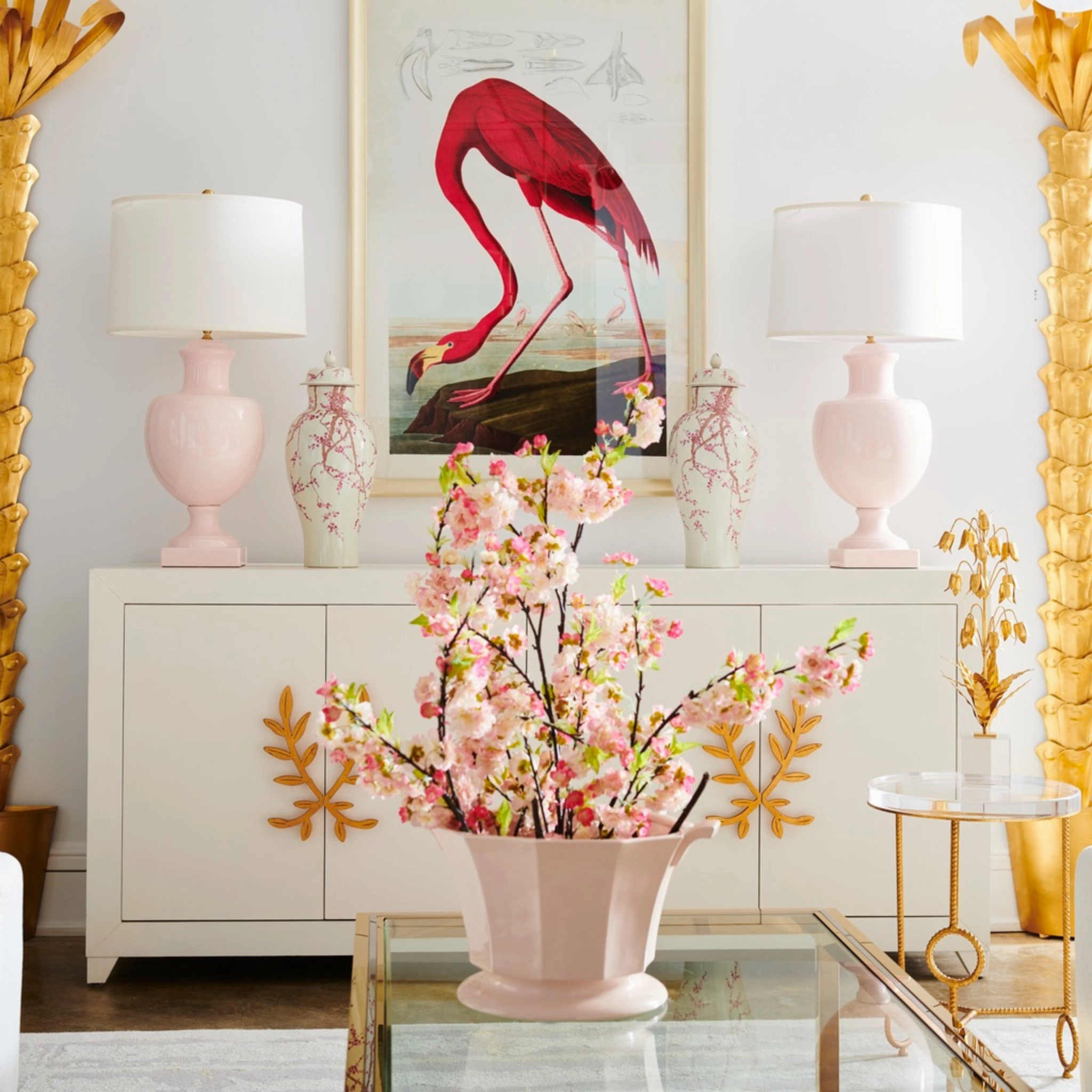 American Flamingo Giclee Print Wall Art