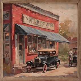 American Hardware Co Wood Framed Print 