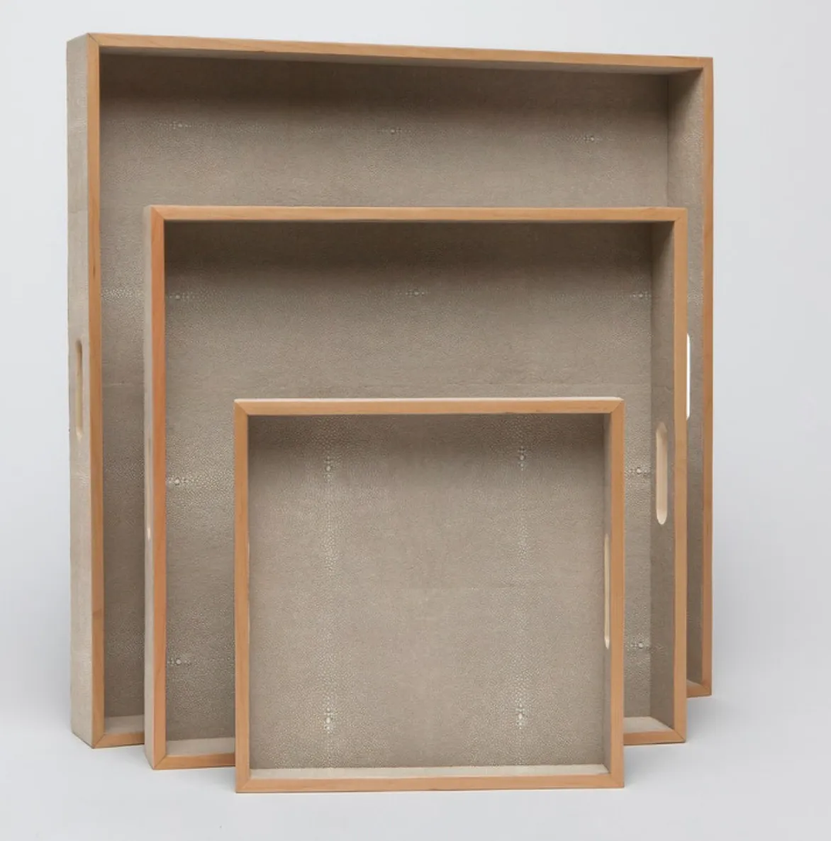 Amina Shagreen Trays 