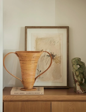 Amphora Decorative Rattan Vase by Ferm Living 
