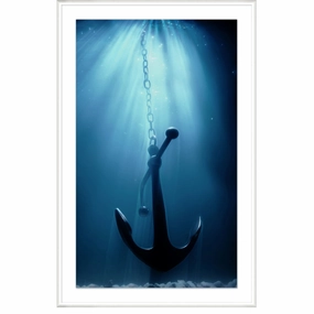 Anchor Dark Framed Wall Art 