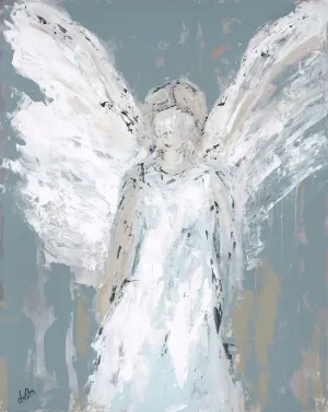 Angel Watching Over You Canvas Painting 