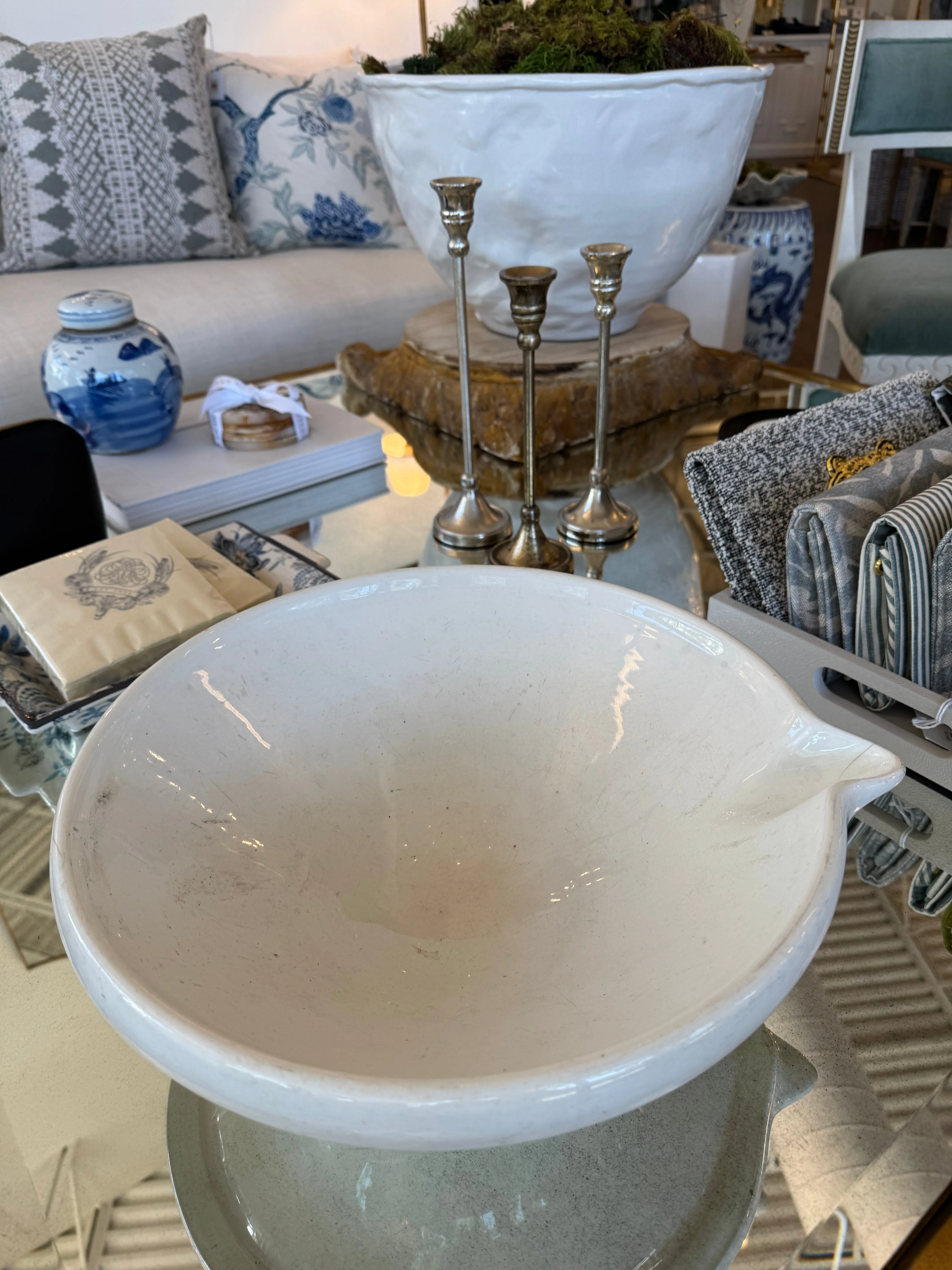 Antique French Milk Bowl