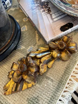 Antique Gilt Flower Fragment 
