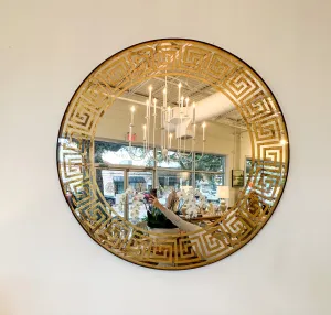 Antique Greek Key Mirror 