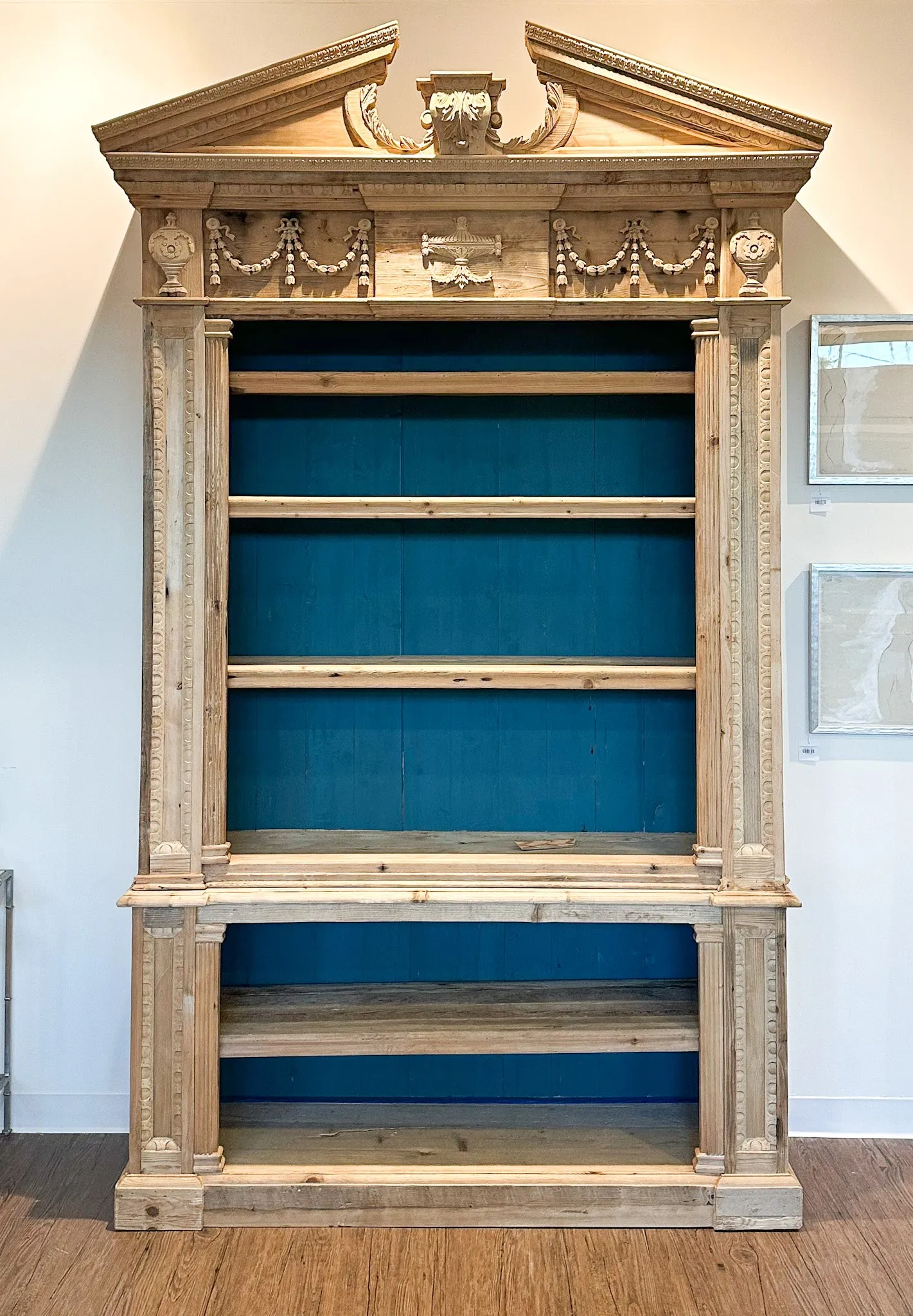 Antique Pine Bookcase 