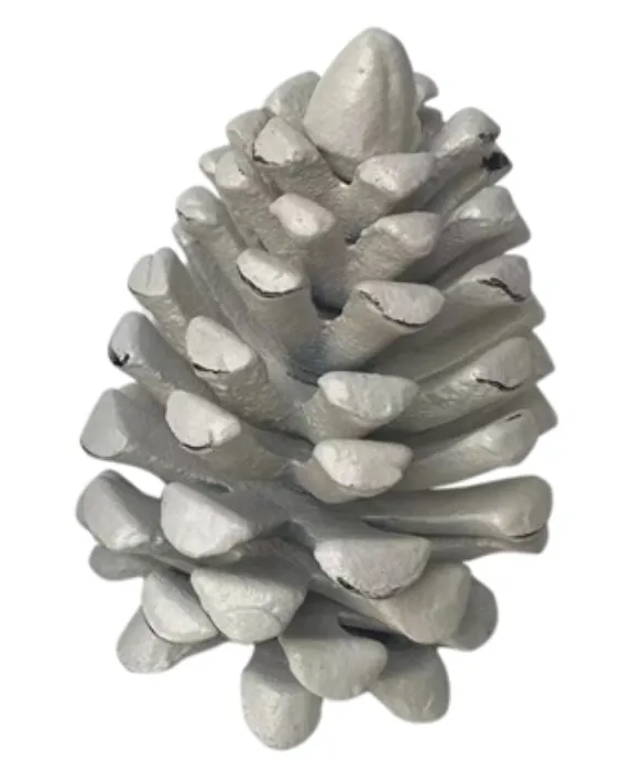 Antique White Iron Pinecone 