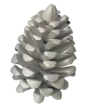 Antique White Iron Pinecone 