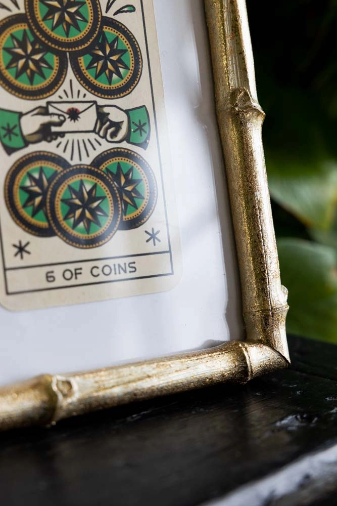 Antique Gold Bamboo Photo Frame 5x7"