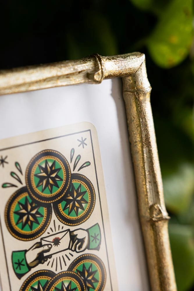 Antique Gold Bamboo Photo Frame 5x7"