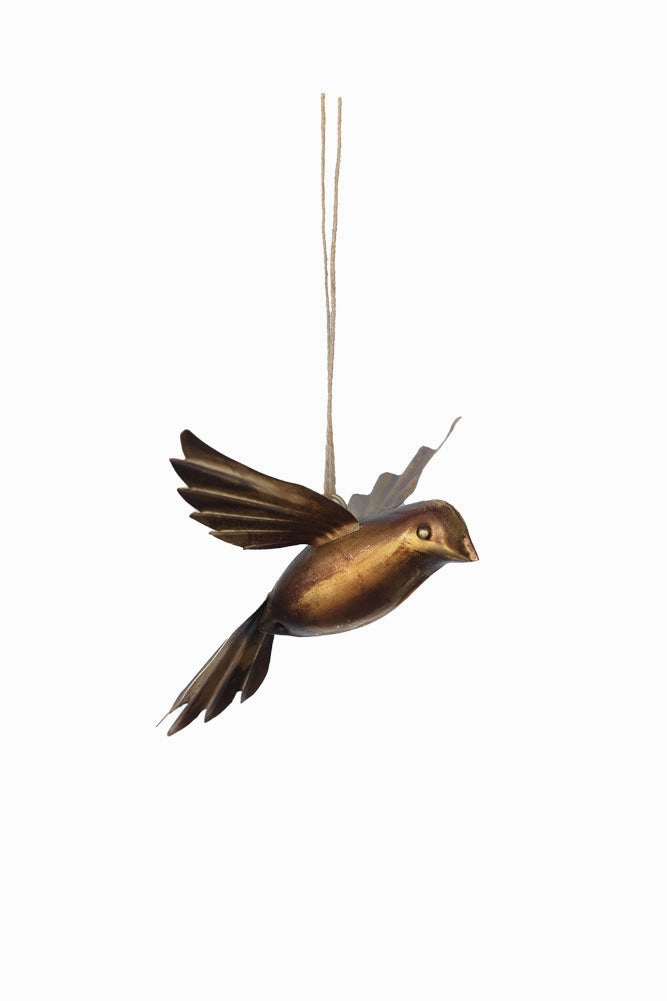 Antique Gold Bird Hanging Ornament
