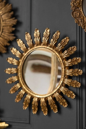 Antique Gold Decorative Frame Convex Mirror 