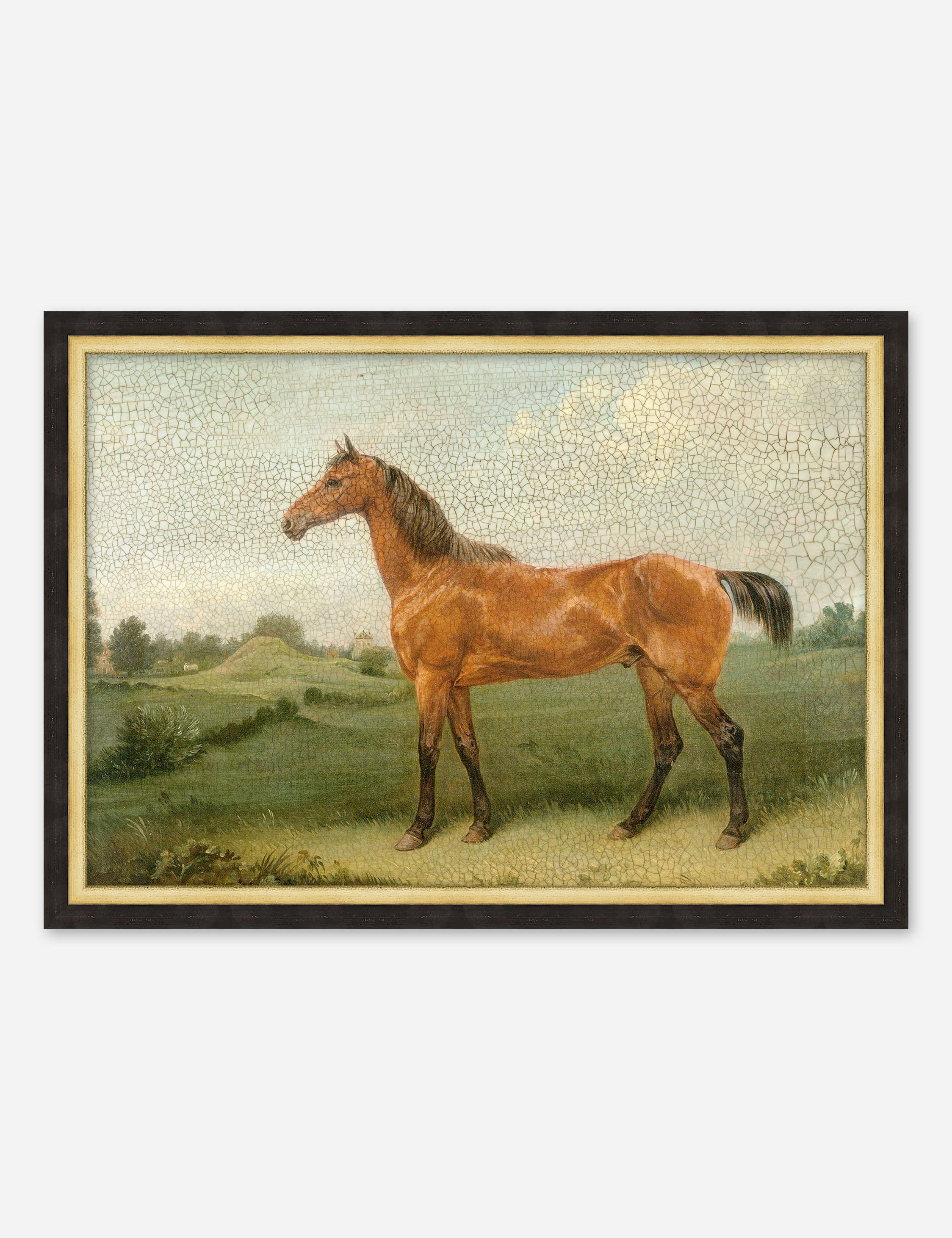 Antiqued Horse II Wall Art